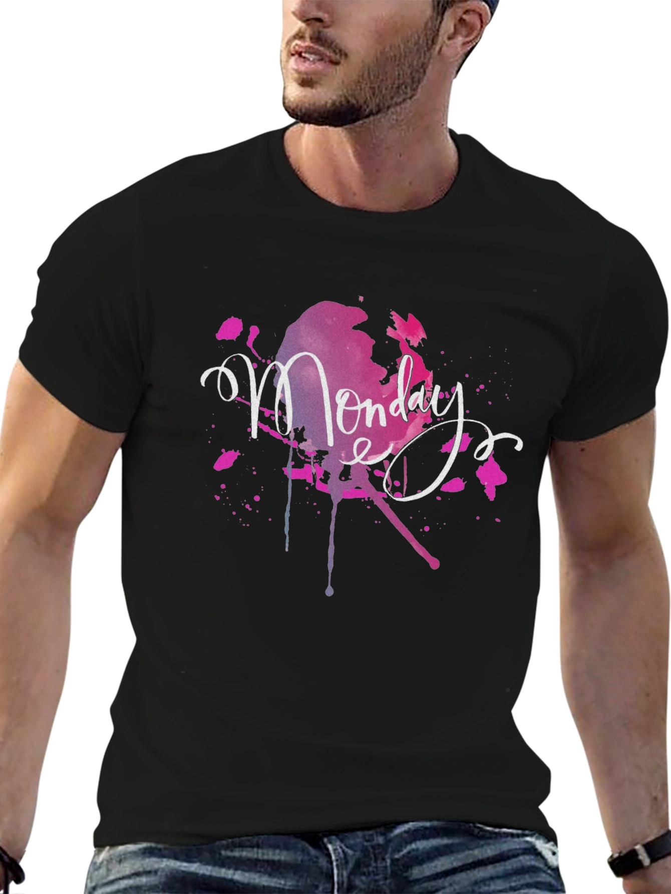 Monday Splash Graphic T-Shirt - Stylish Casual Wear
