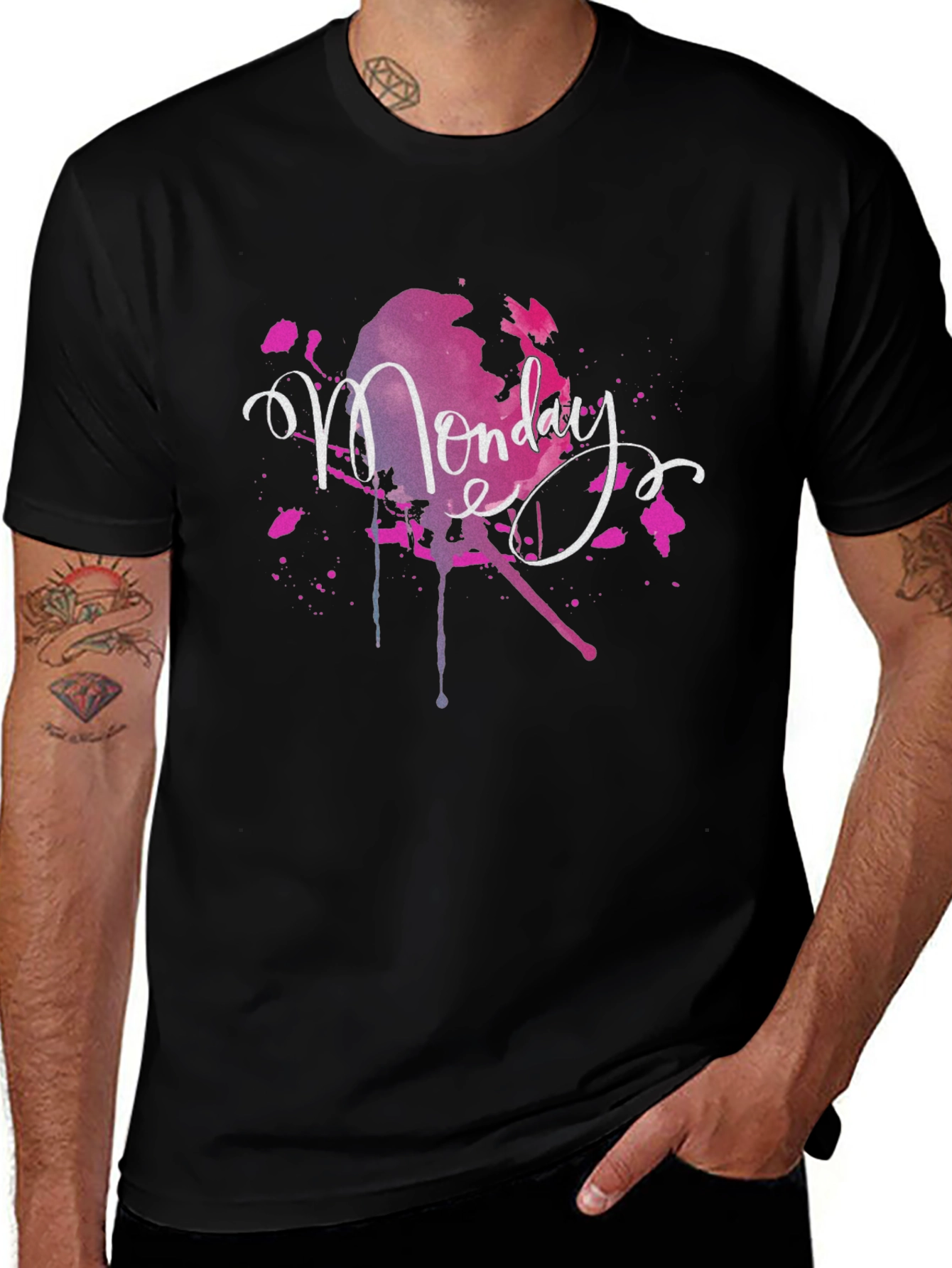 Monday Splash Graphic T-Shirt - Stylish Casual Wear