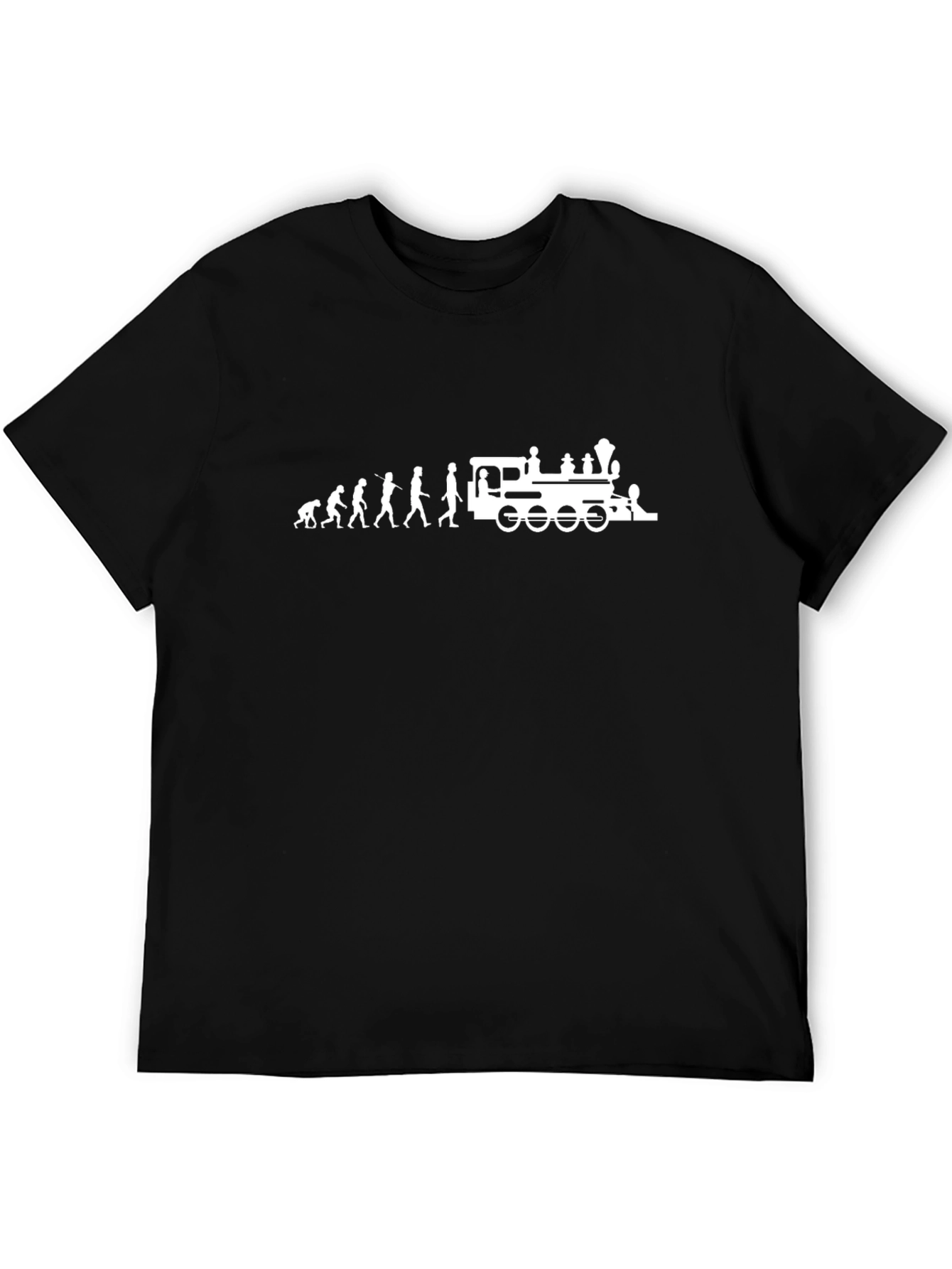 Evolution to Train Graphic Tee - Black Cotton