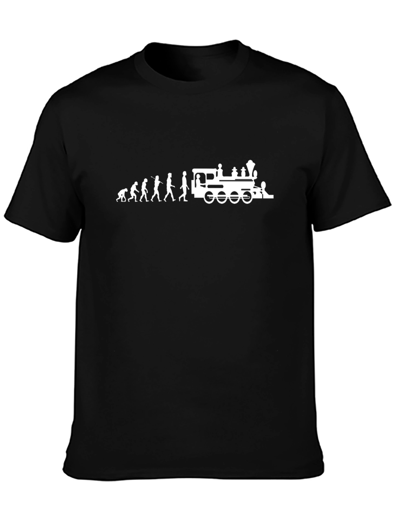 Evolution to Train Graphic Tee - Black Cotton