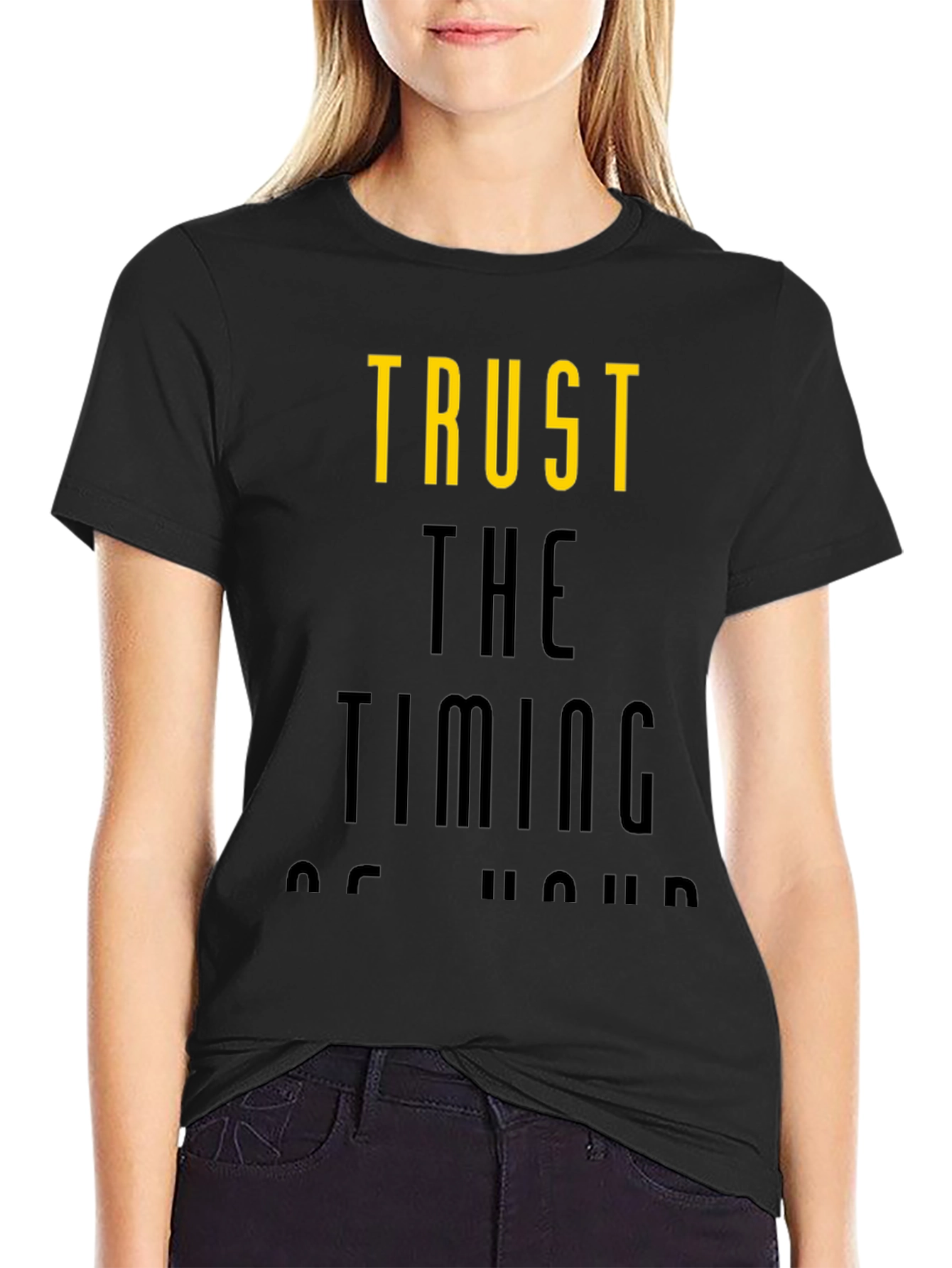 Trust the Timing T-Shirt - Stylish Graphic Tee