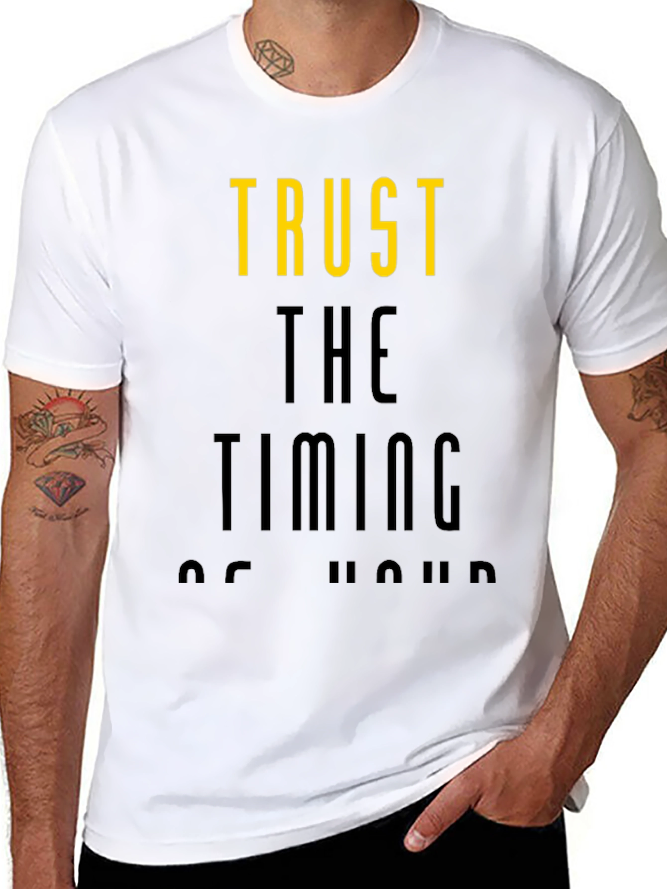 Trust the Timing T-Shirt - Stylish Graphic Tee