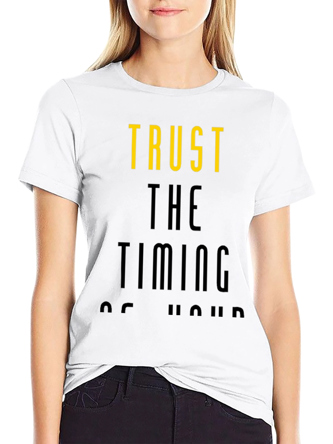Trust the Timing T-Shirt - Stylish Graphic Tee