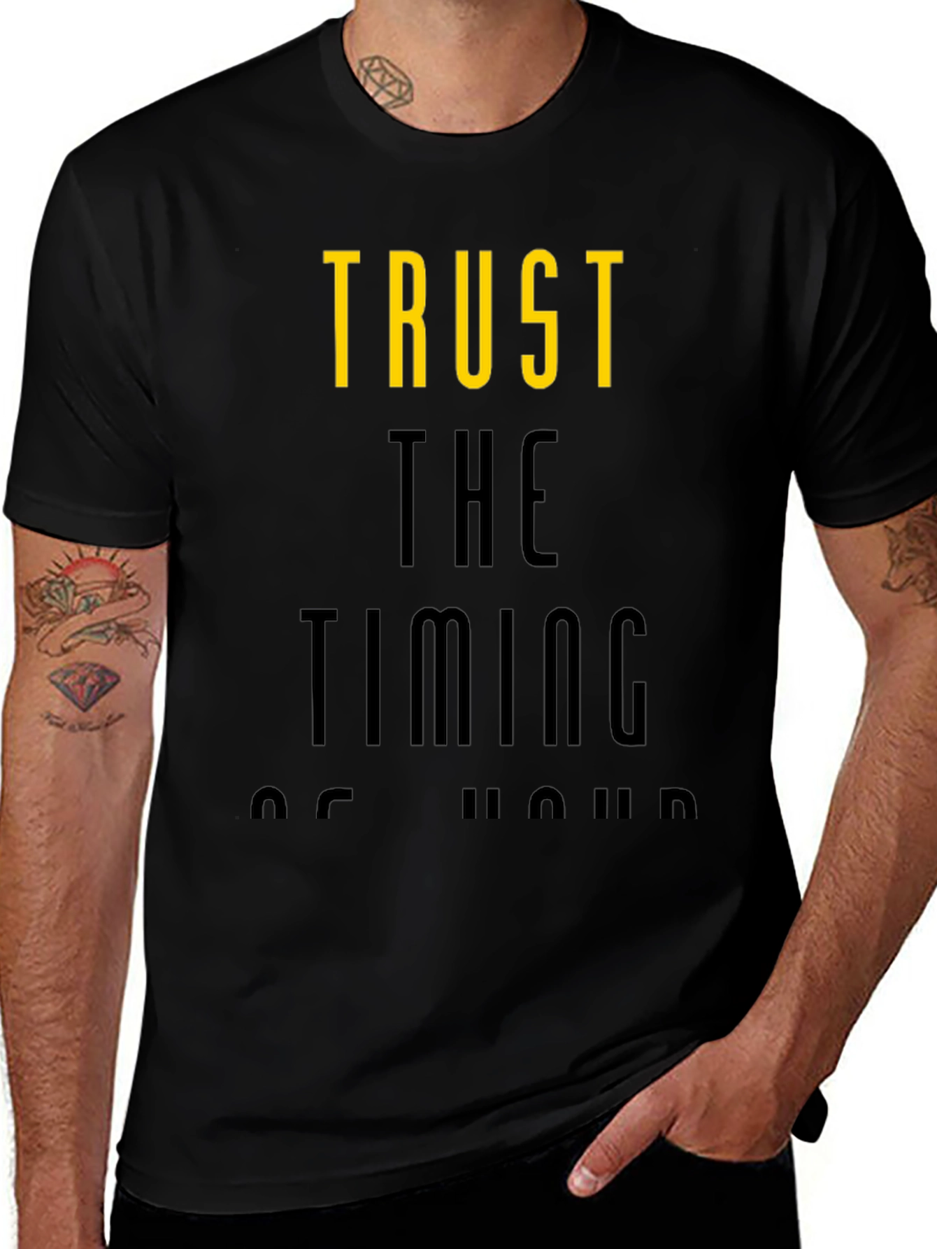 Trust the Timing T-Shirt - Stylish Graphic Tee