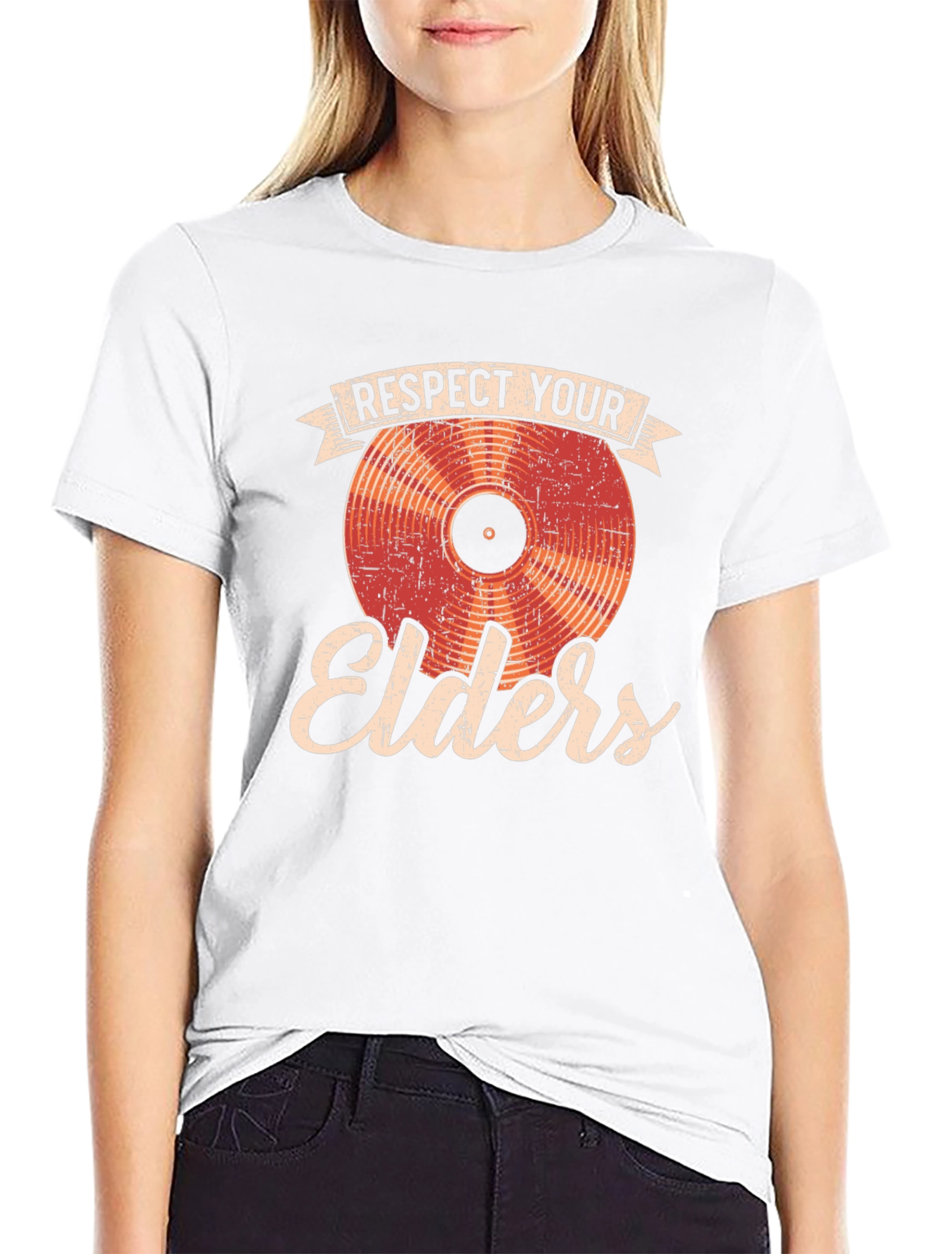 Respect Your Elders Record T-Shirt