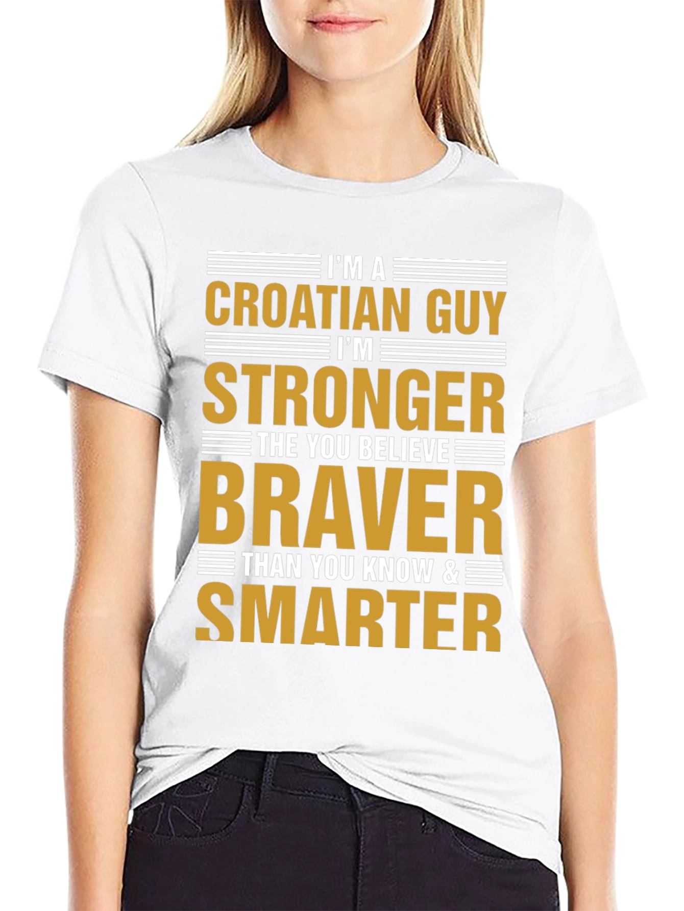 Croatian Guy T-Shirt - Strong Brave Smart!