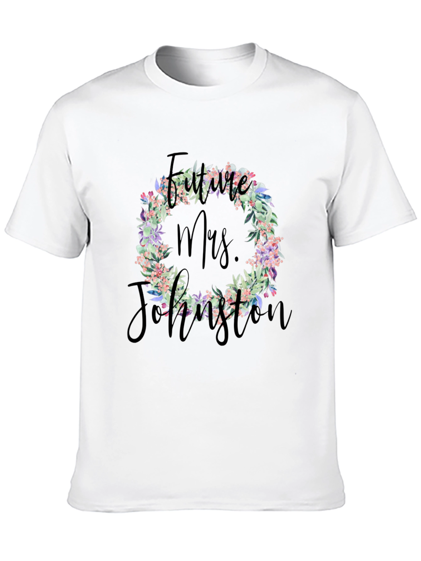 Future Mrs. Floral Wreath T-Shirt