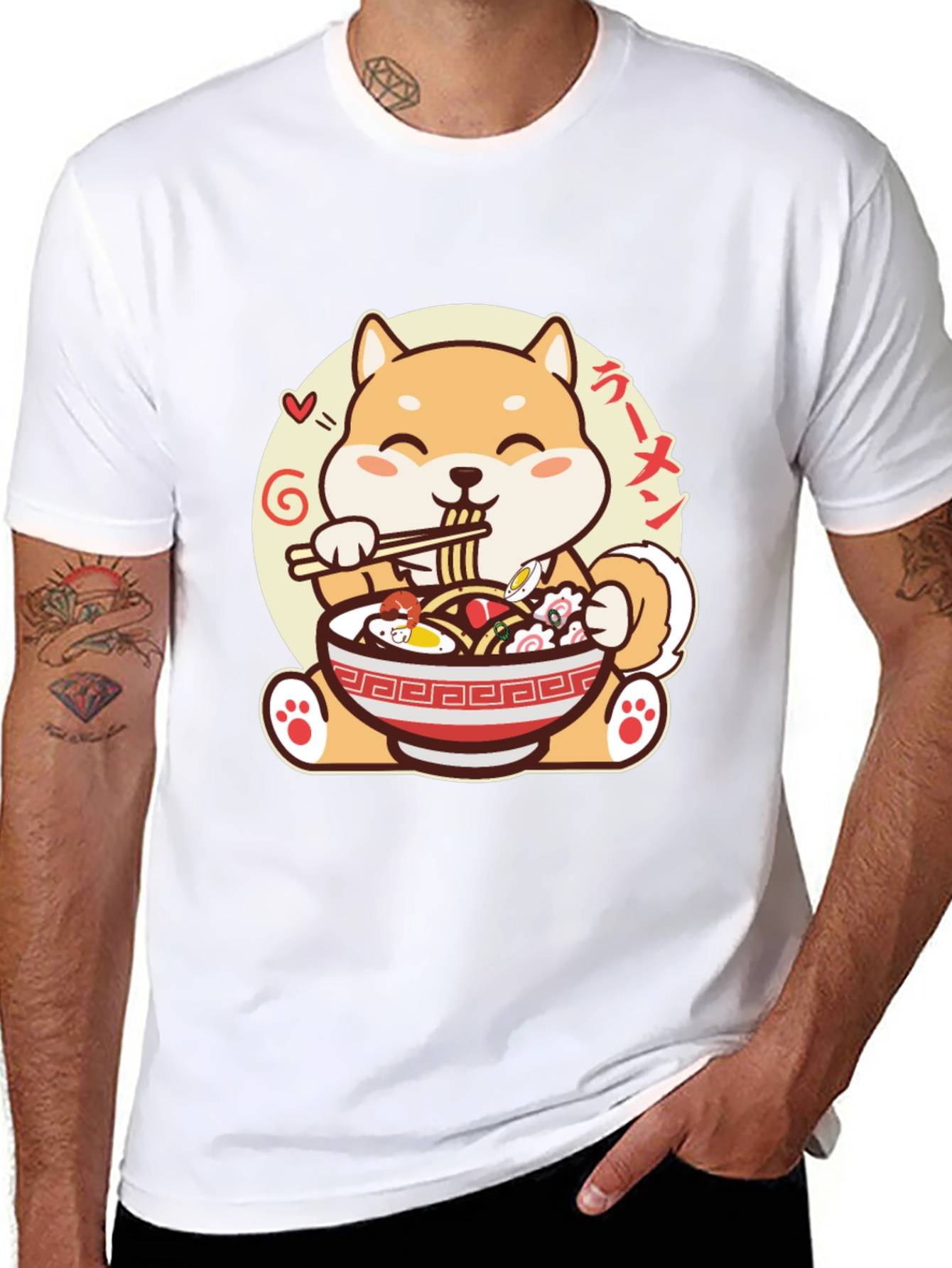 Shiba Inu Ramen T-Shirt - Cute Anime Dog Tee