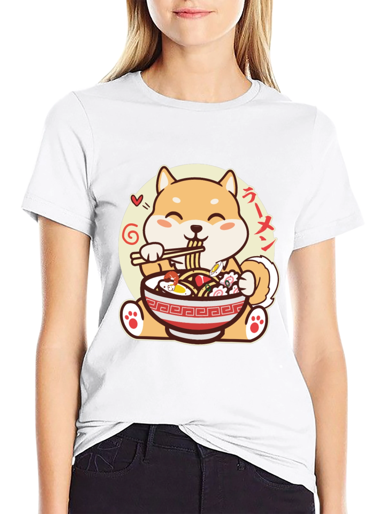 Shiba Inu Ramen T-Shirt - Cute Anime Dog Tee