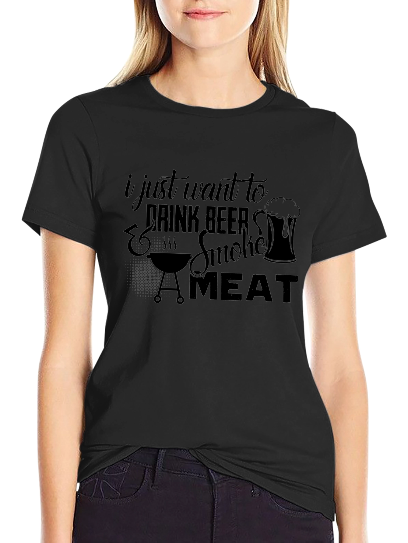 Drink Beer & Smoke Meat Graphic Tee