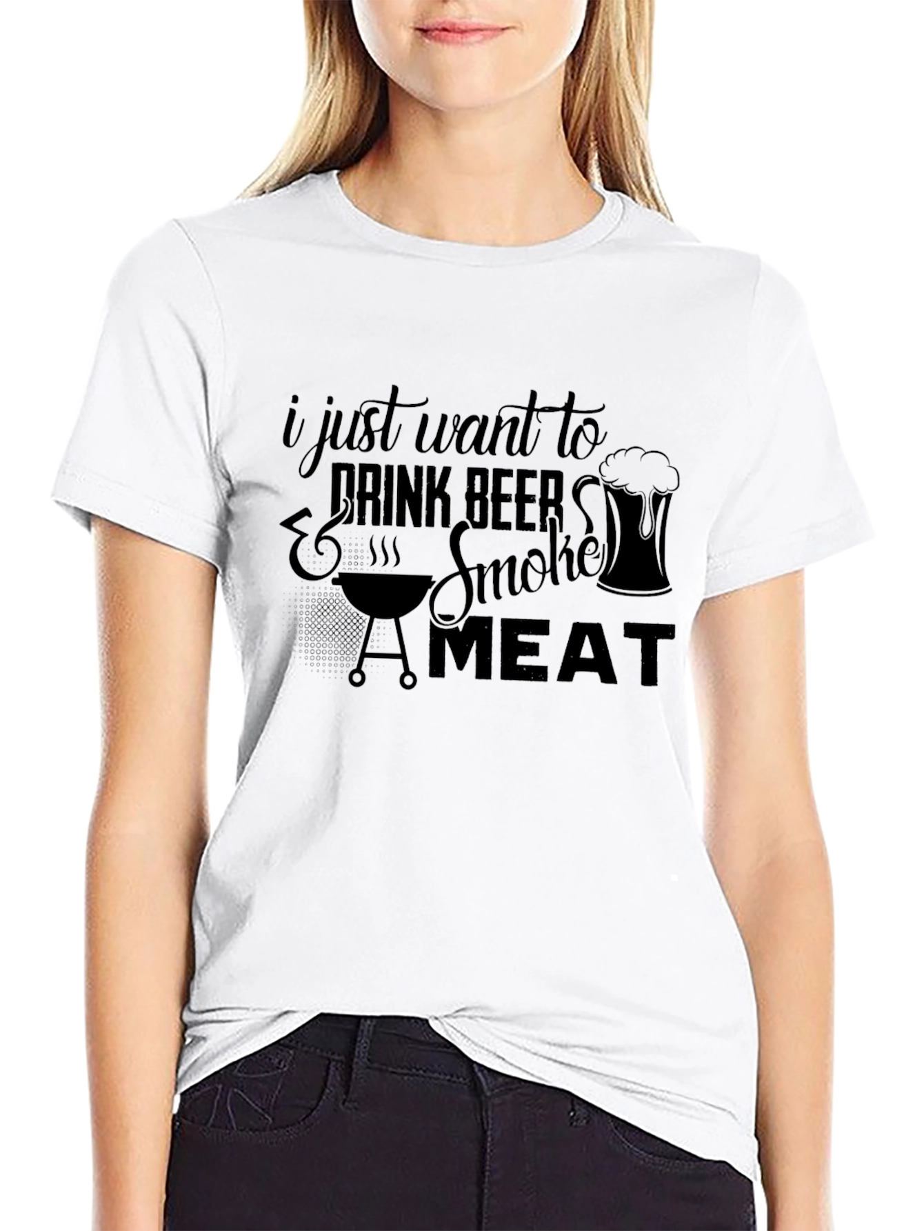 Drink Beer & Smoke Meat Graphic Tee