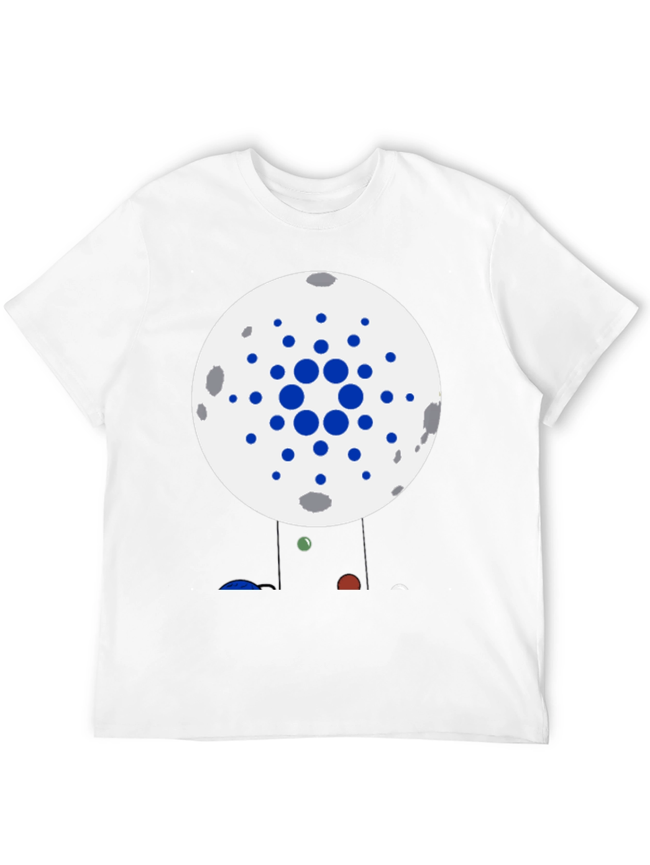 Cardano Moon T-Shirt Crypto ADA Black Cotton Tee