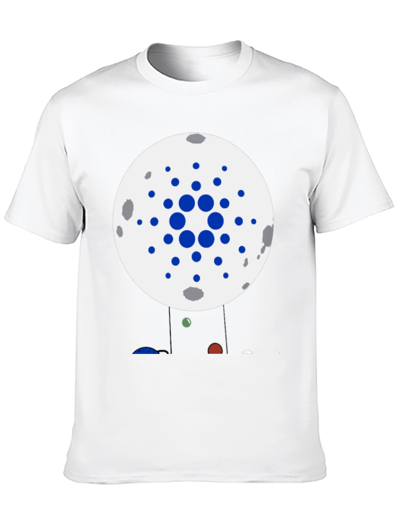 Cardano Moon T-Shirt Crypto ADA Black Cotton Tee