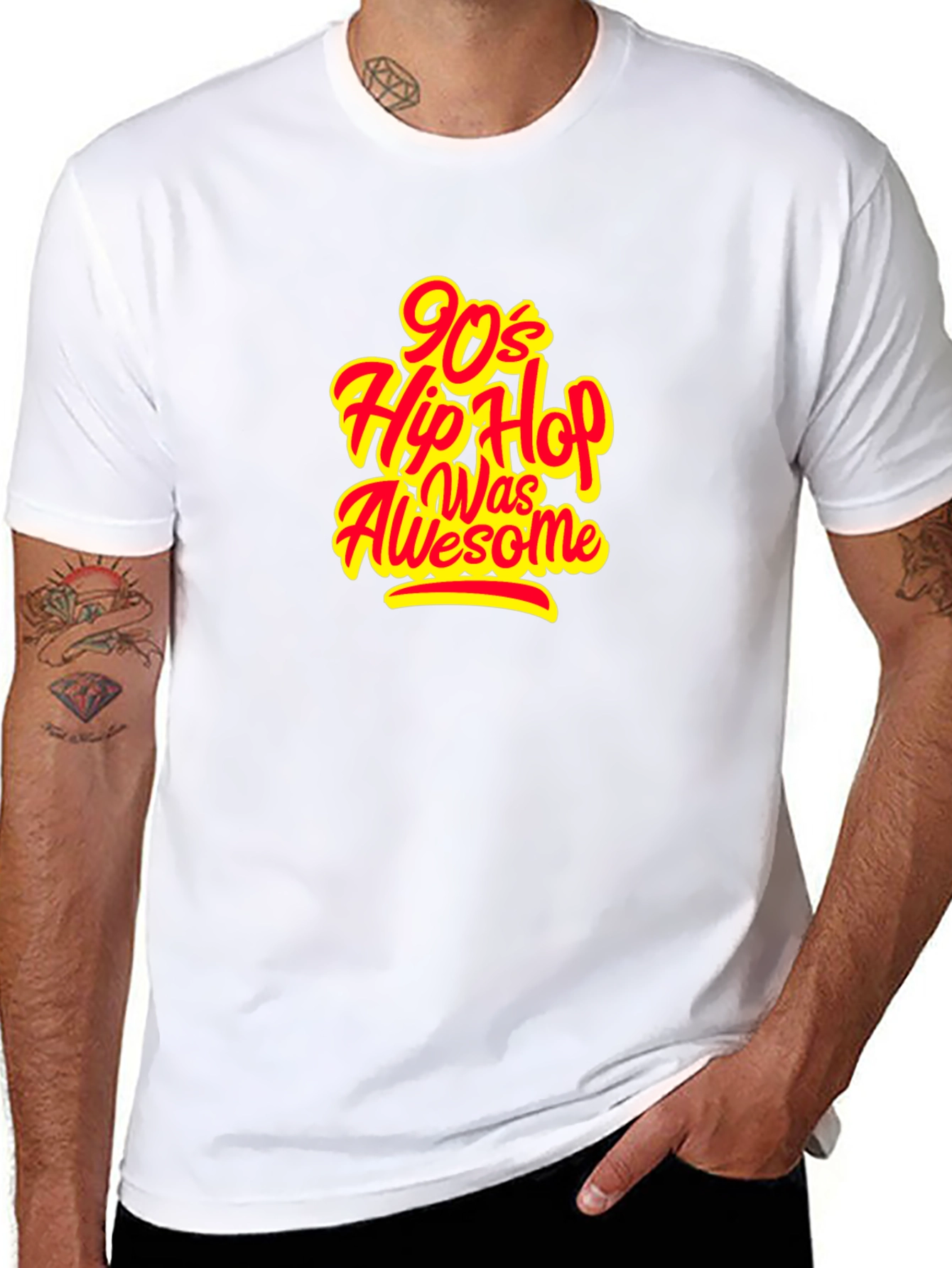 90s Hip Hop T-Shirt - Black