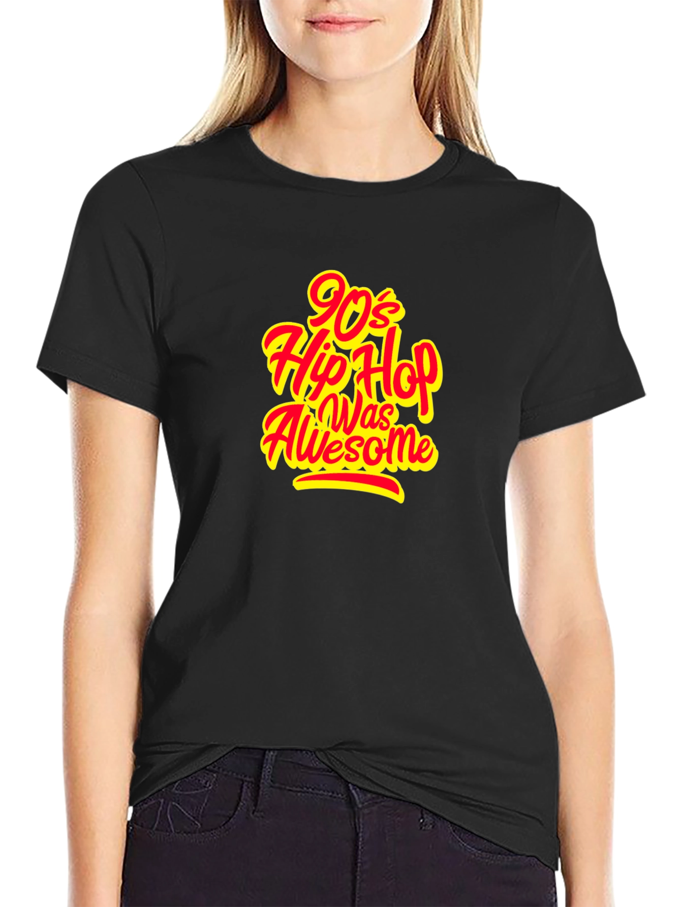 90s Hip Hop T-Shirt - Black