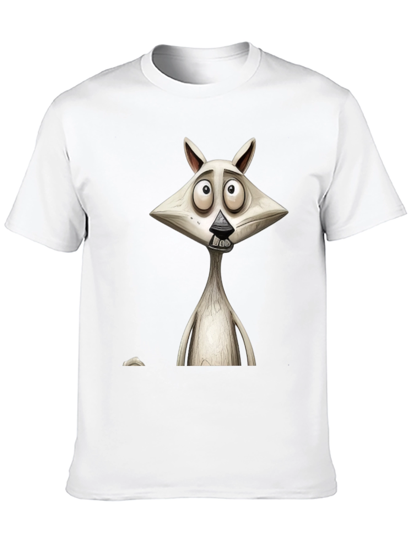 Cartoon Character Graphic Print Mens Black T-Shirt