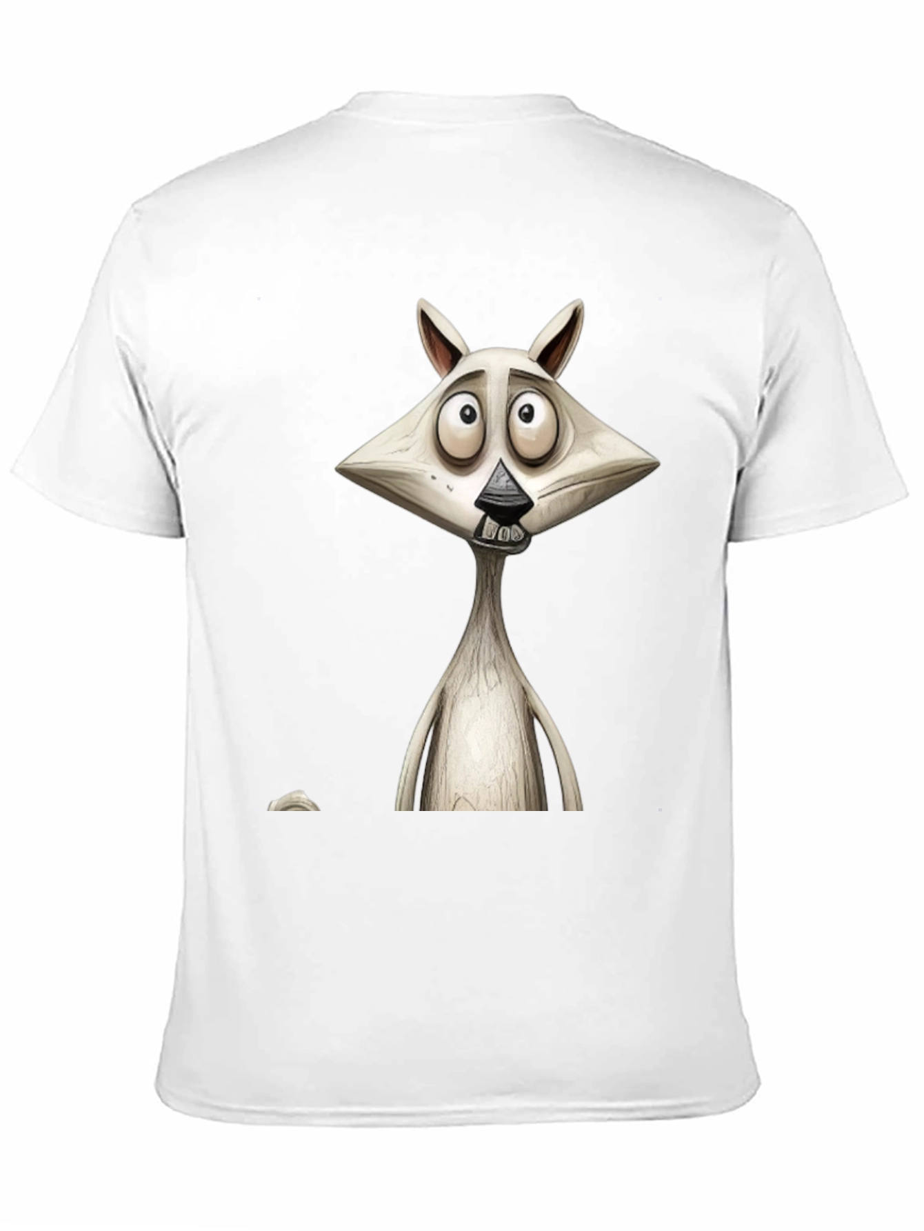 Cartoon Character Graphic Print Mens Black T-Shirt
