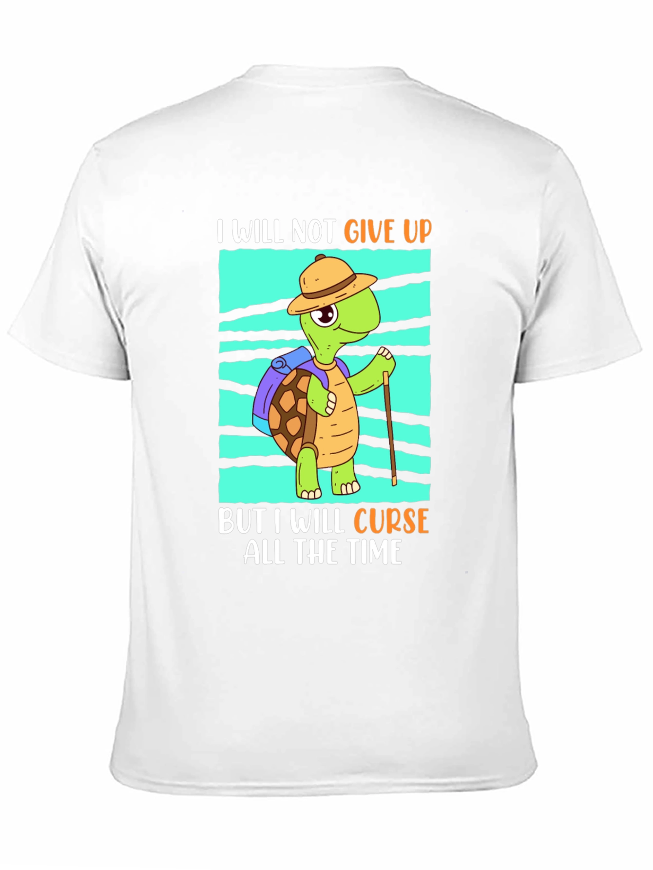 Funny Turtle Hiking T-Shirt: I Will Curse