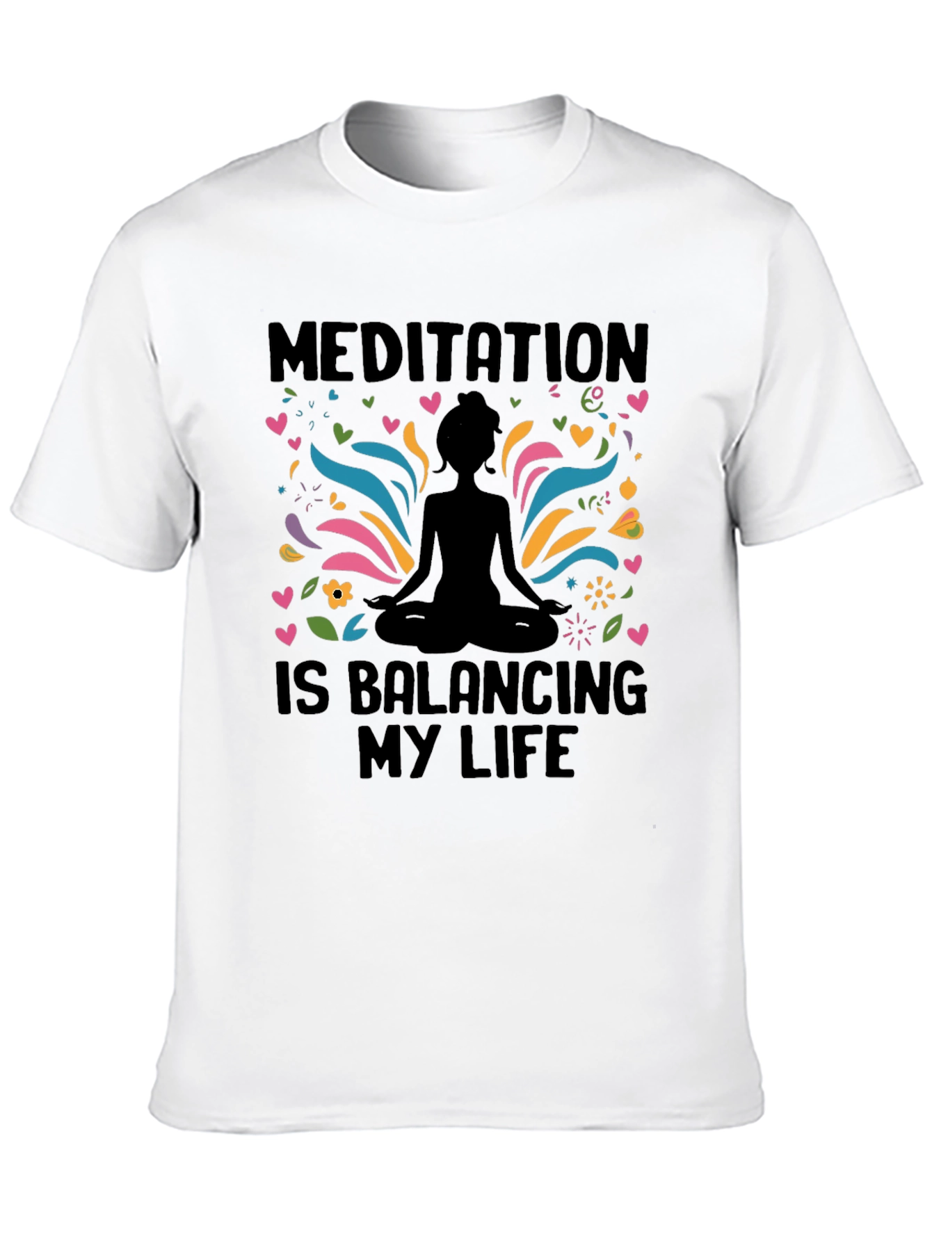 Meditation Balancing Life Graphic T-Shirt