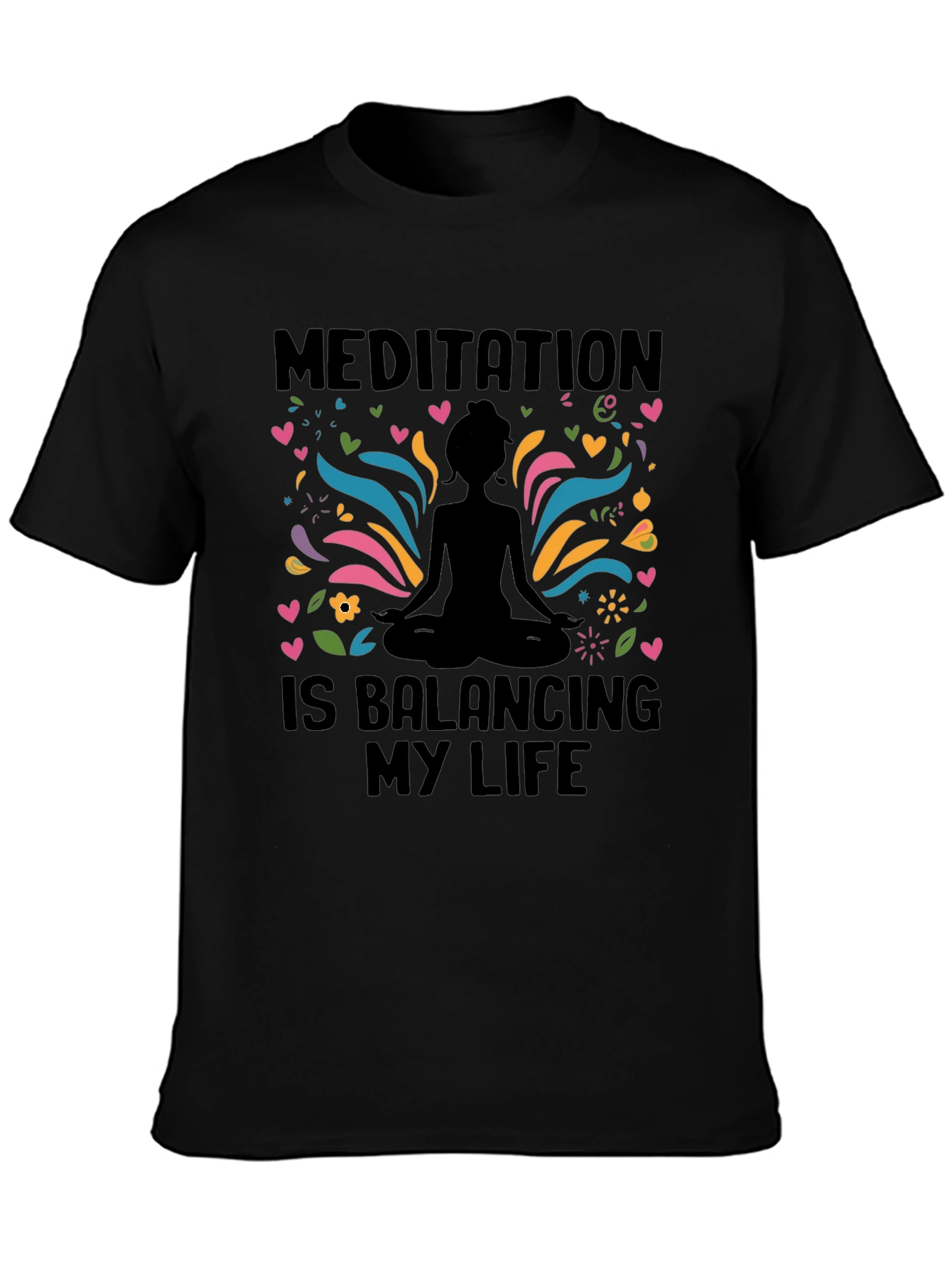 Meditation Balancing Life Graphic T-Shirt