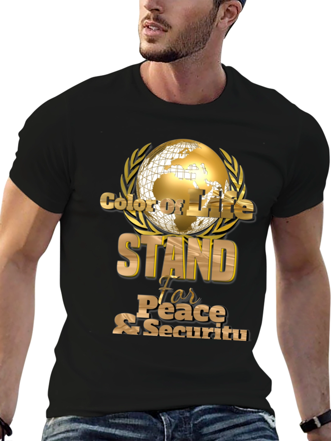 Stand For Peace & Security Graphic T-Shirt