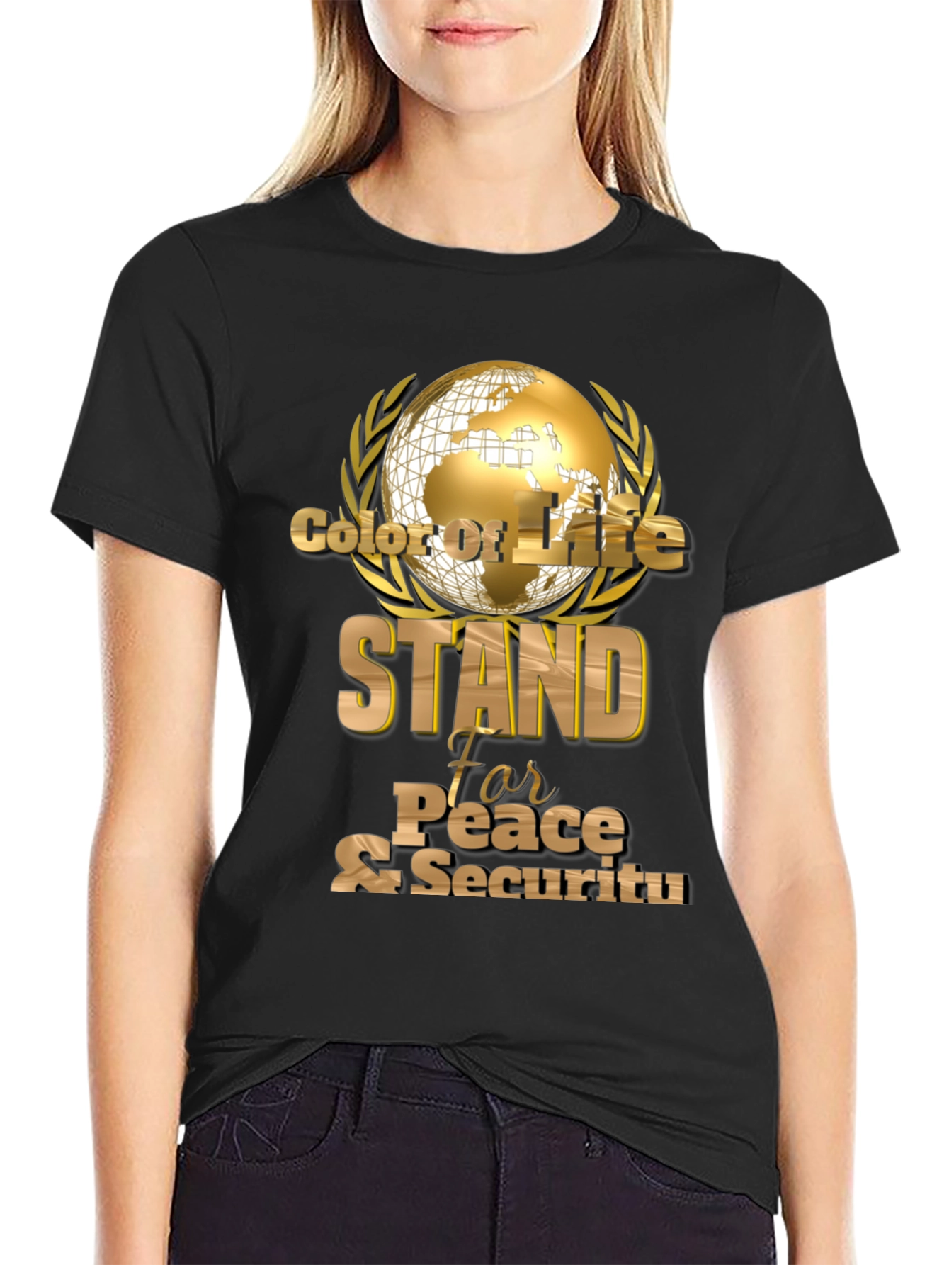 Stand For Peace & Security Graphic T-Shirt
