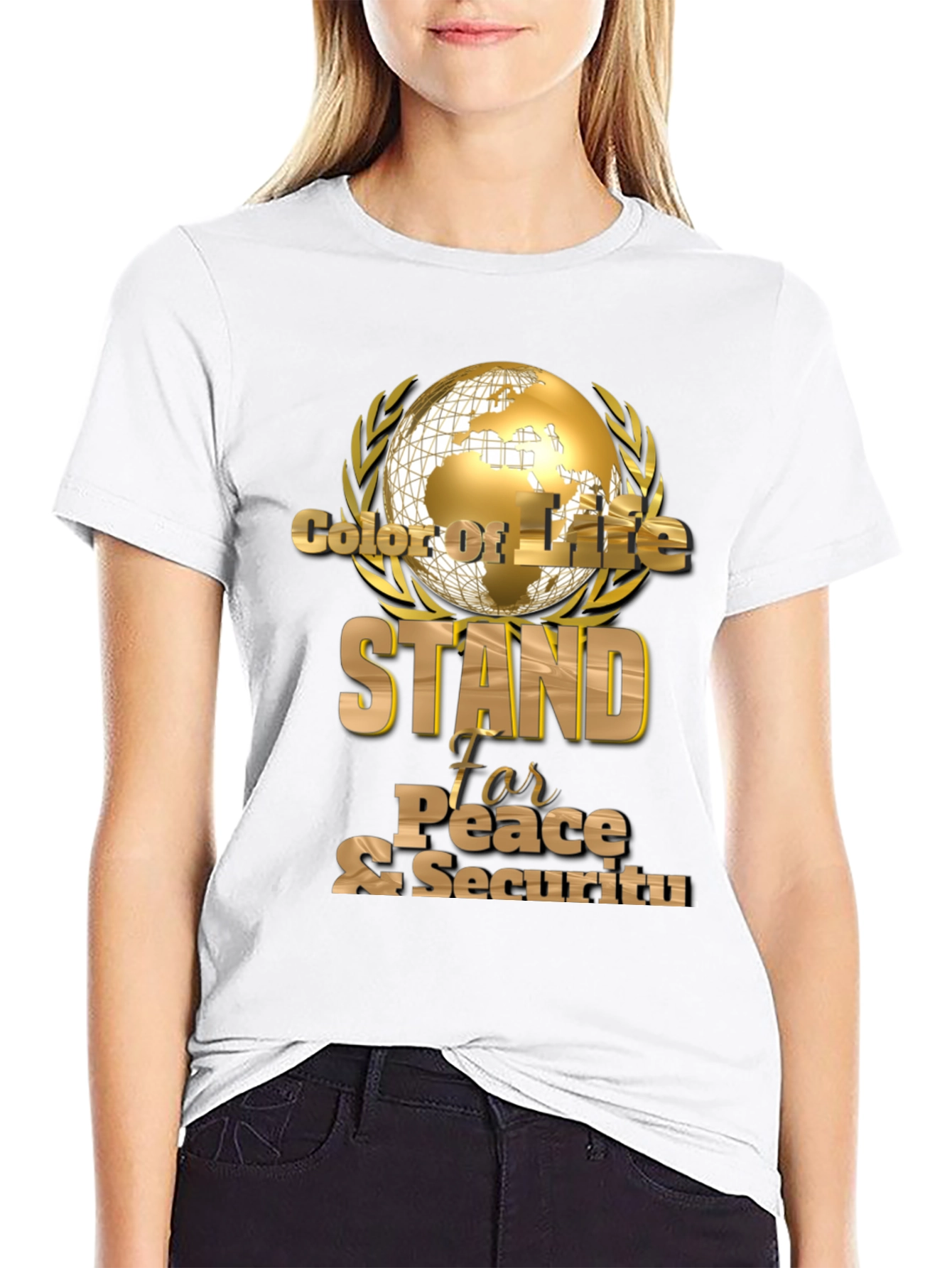 Stand For Peace & Security Graphic T-Shirt