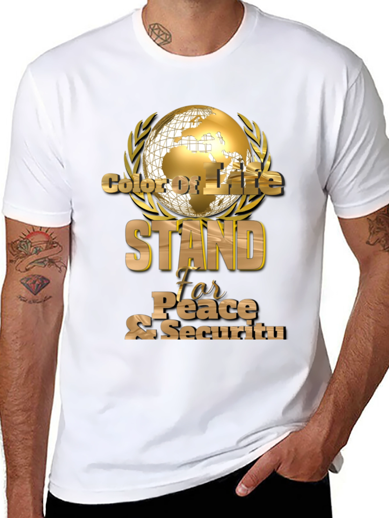 Stand For Peace & Security Graphic T-Shirt