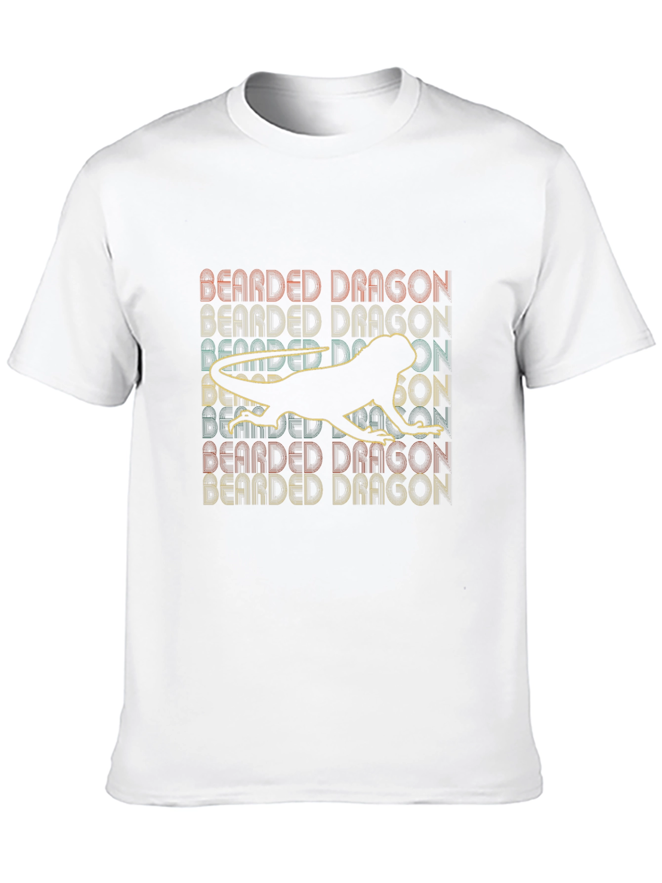 Bearded Dragon Graphic Tee - Retro Lizard Lover T-Shirt