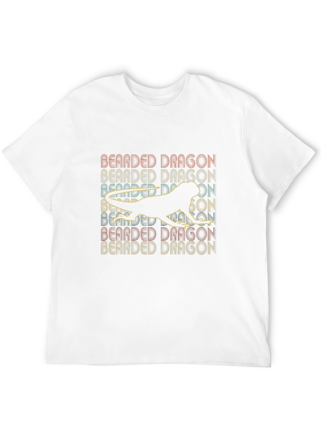 Bearded Dragon Graphic Tee - Retro Lizard Lover T-Shirt