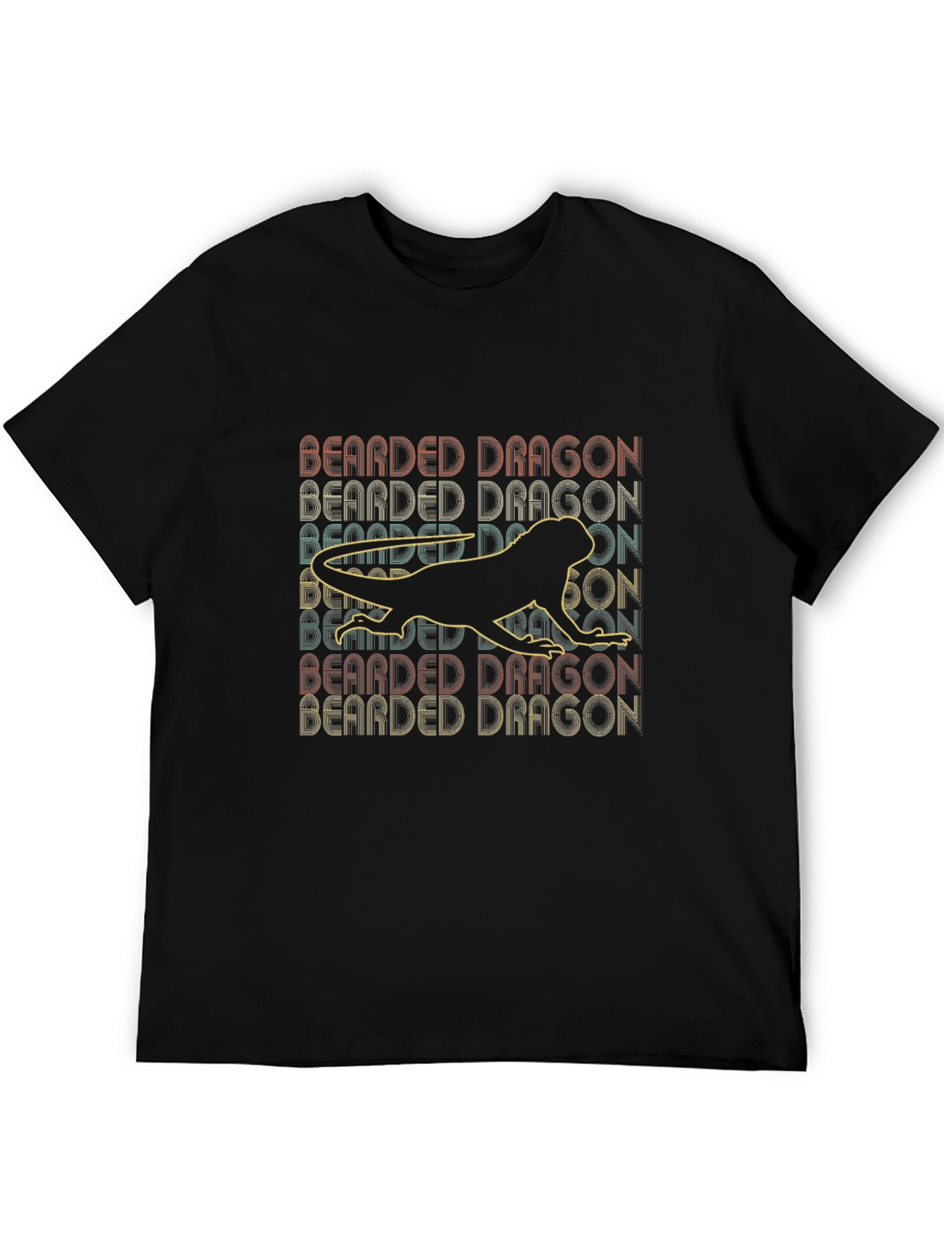 Bearded Dragon Graphic Tee - Retro Lizard Lover T-Shirt