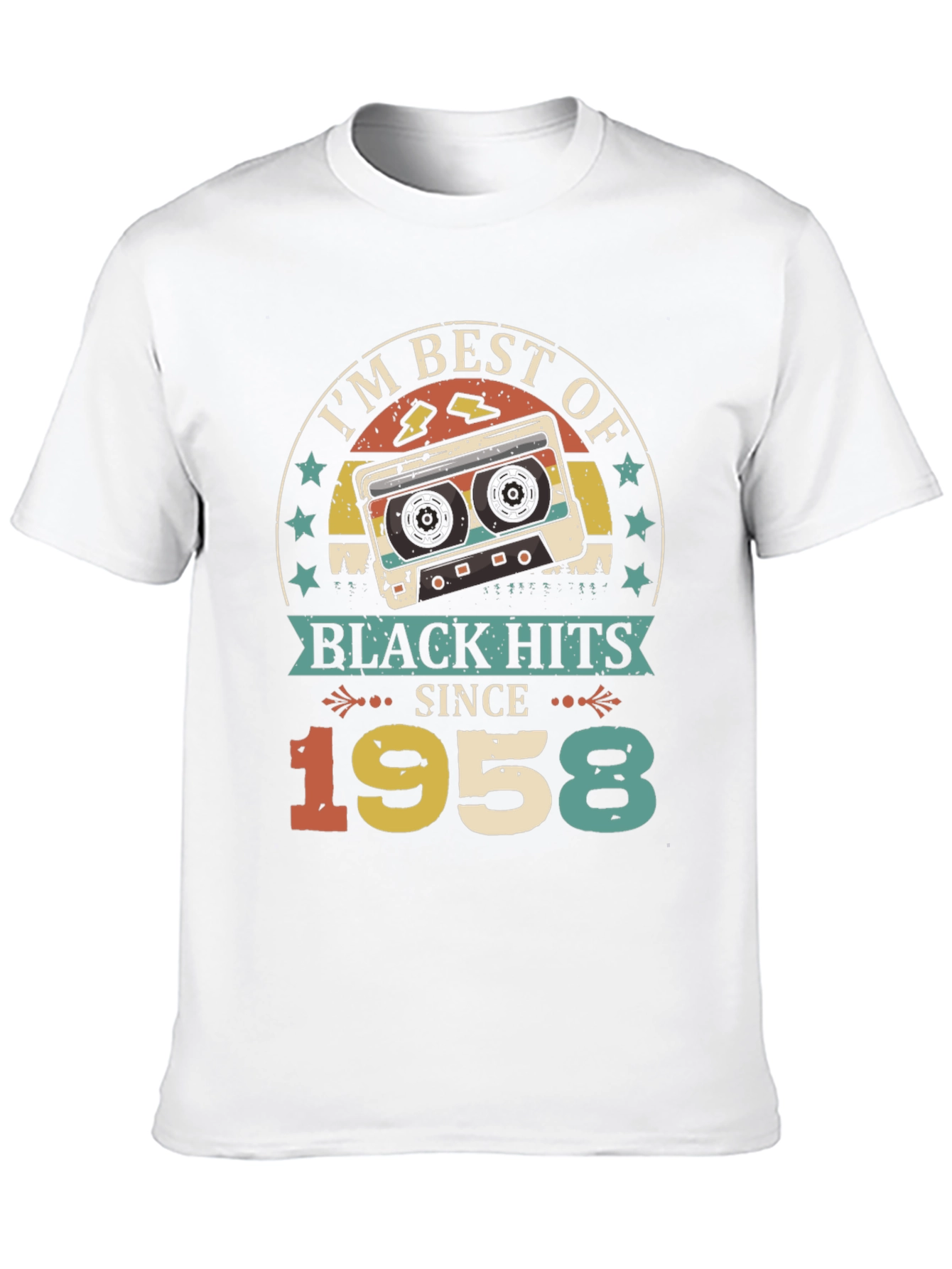 Best of Black Hits Since 1958 Cassette Tape T-Shirt