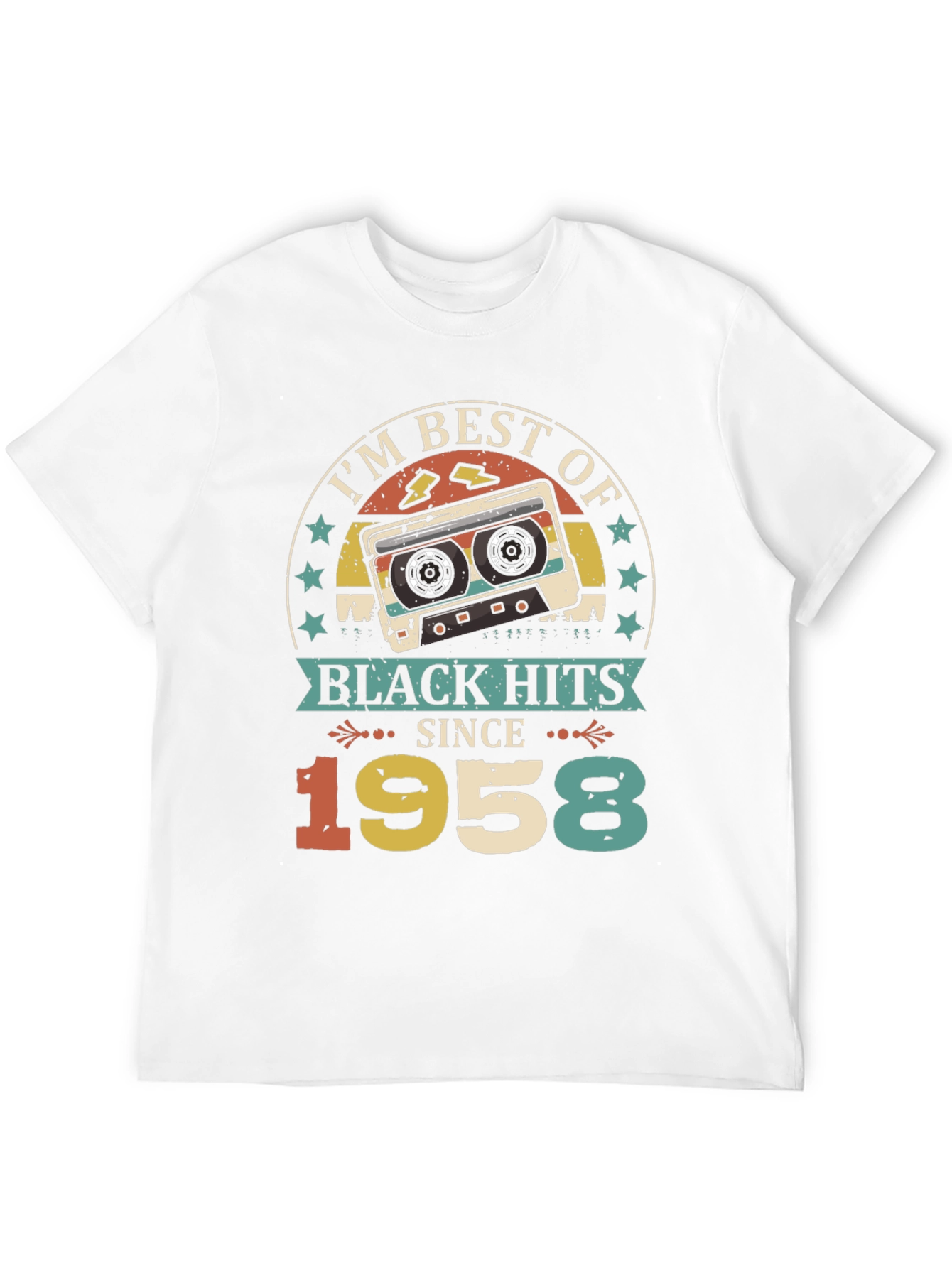 Best of Black Hits Since 1958 Cassette Tape T-Shirt