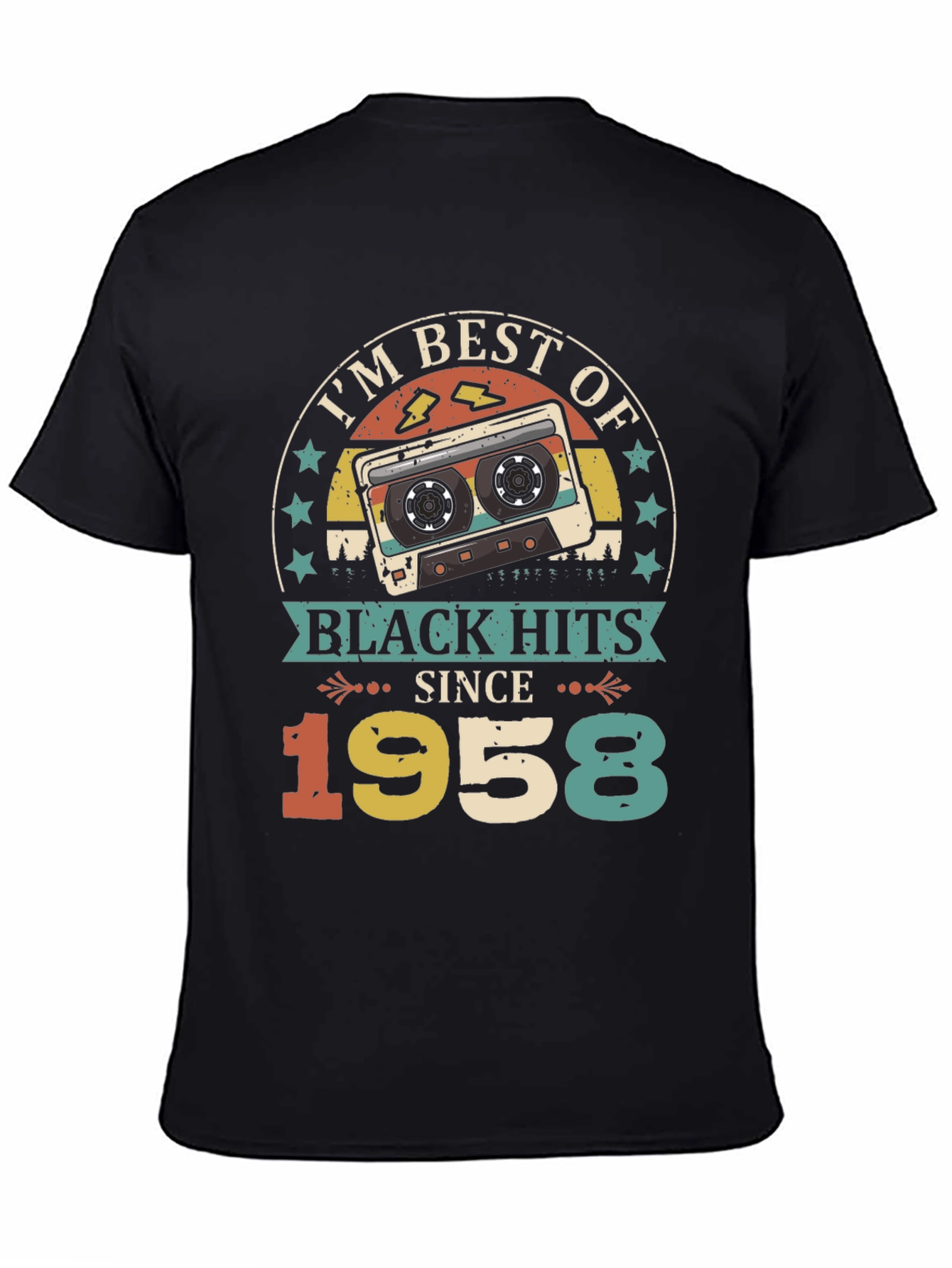 Best of Black Hits Since 1958 Cassette Tape T-Shirt