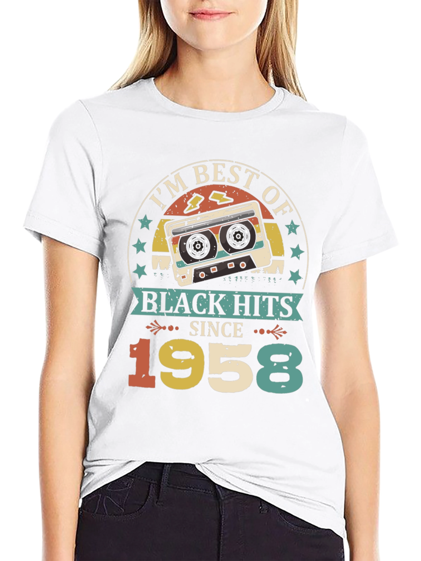 Best of Black Hits Since 1958 Cassette Tape T-Shirt
