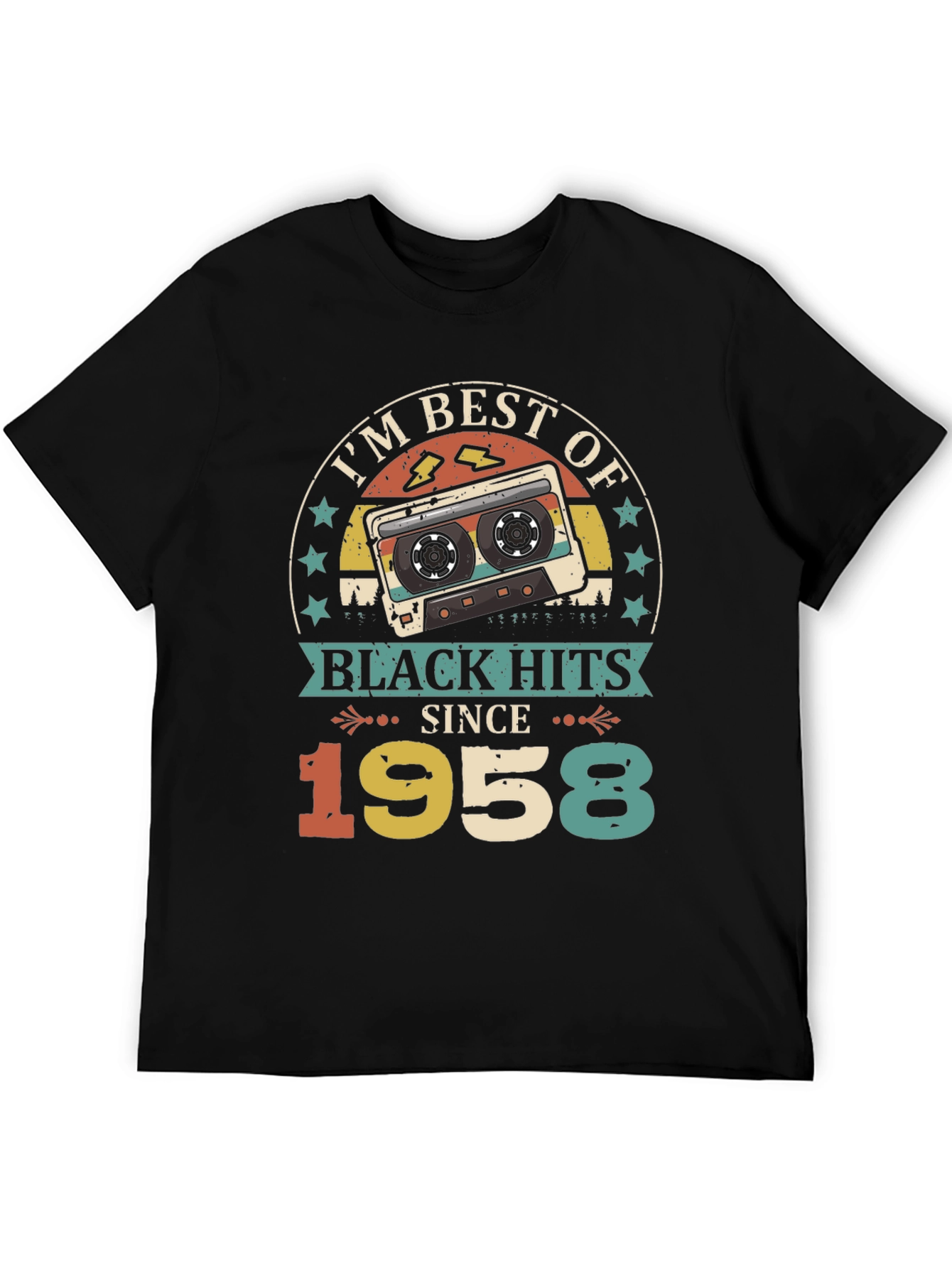 Best of Black Hits Since 1958 Cassette Tape T-Shirt