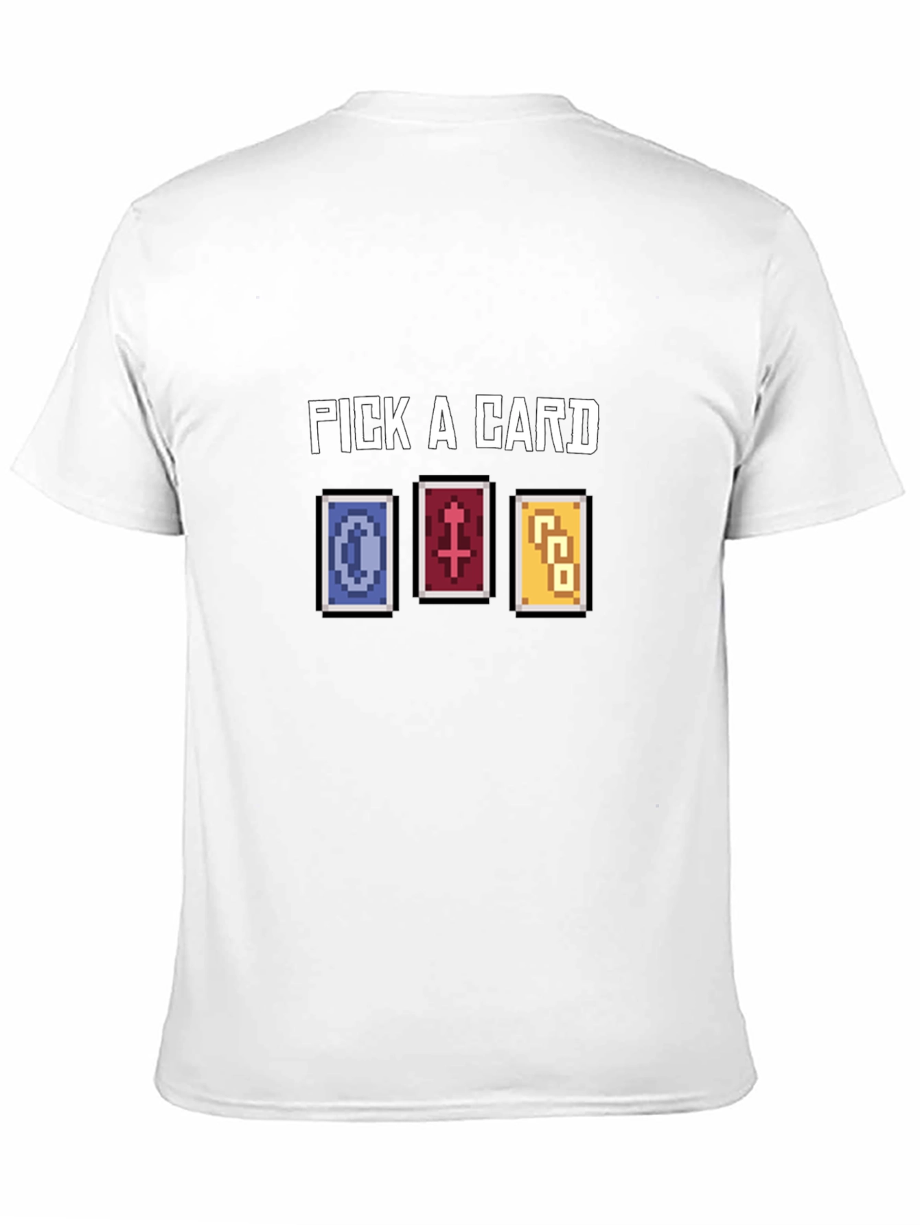 Pick A Card Graphic Tee - Black Cotton T-Shirt