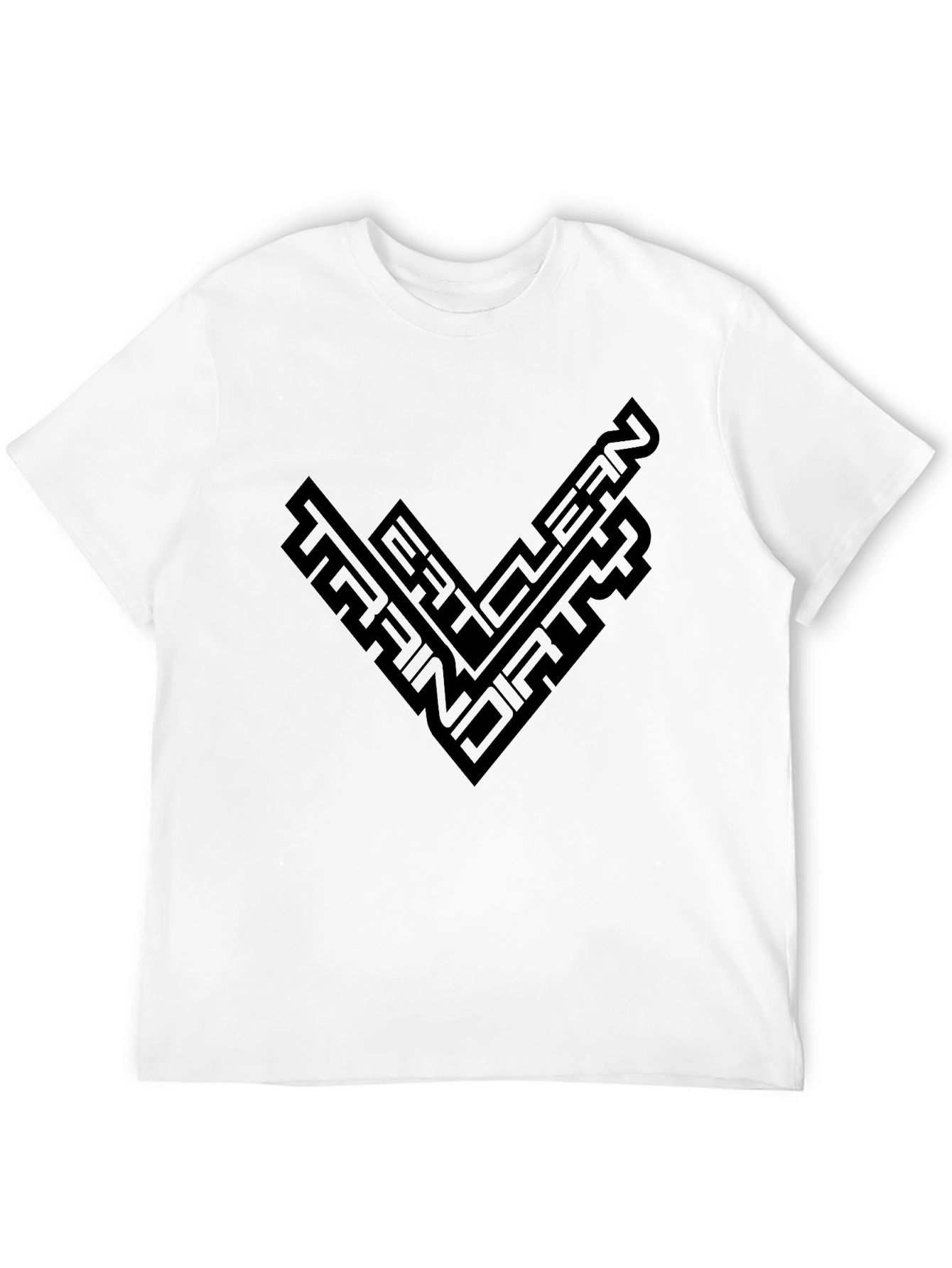 Eat Clean Train Dirty Black Graphic Tee