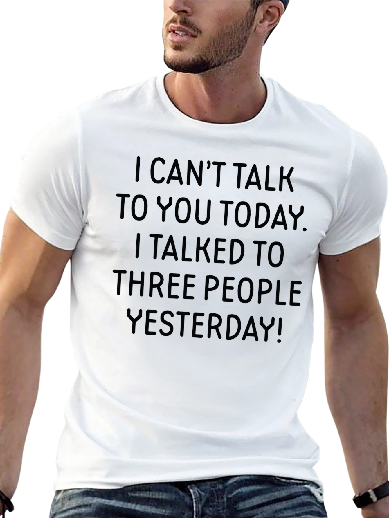 Funny Graphic Tee - I Cant Talk Today