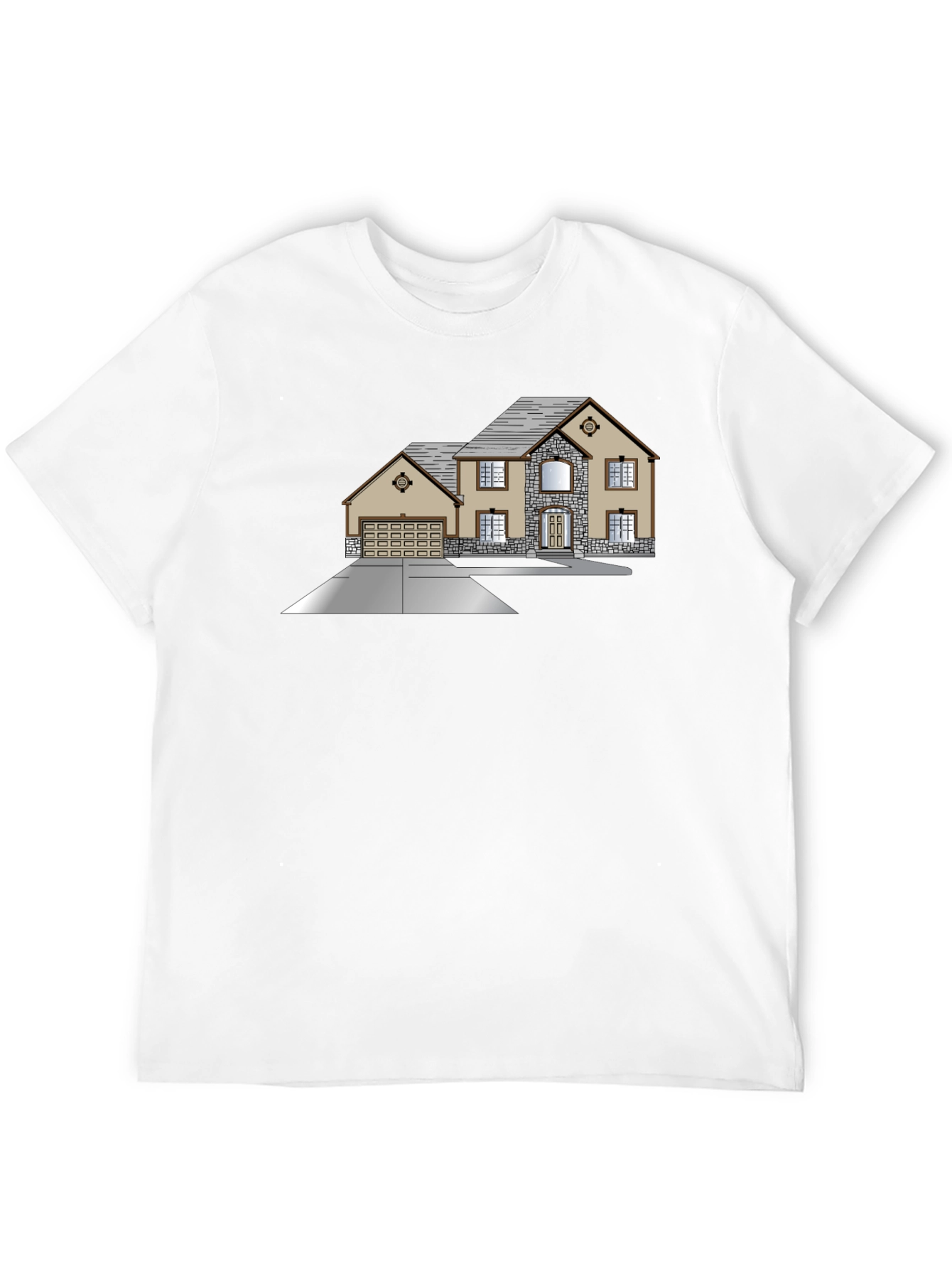 Modern House Graphic T-Shirt - Classic Black Tee