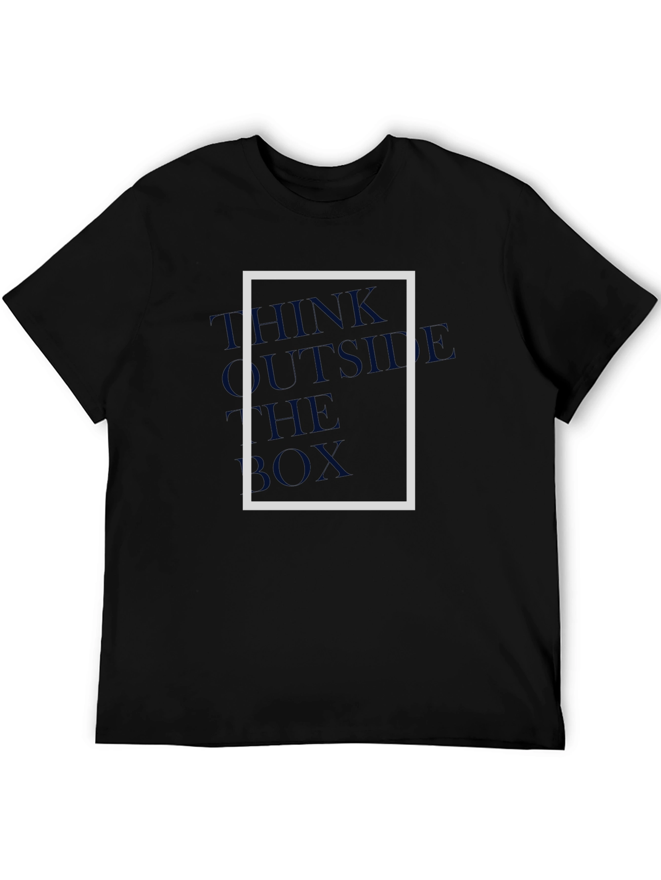 Think Outside the Box Graphic Tee - Modern Style