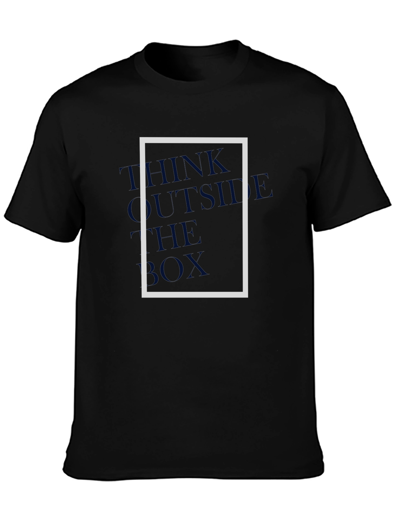 Think Outside the Box Graphic Tee - Modern Style