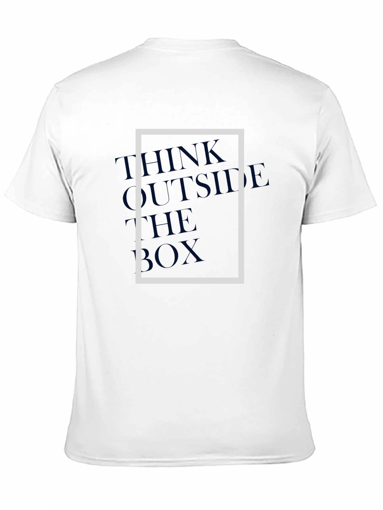 Think Outside the Box Graphic Tee - Modern Style