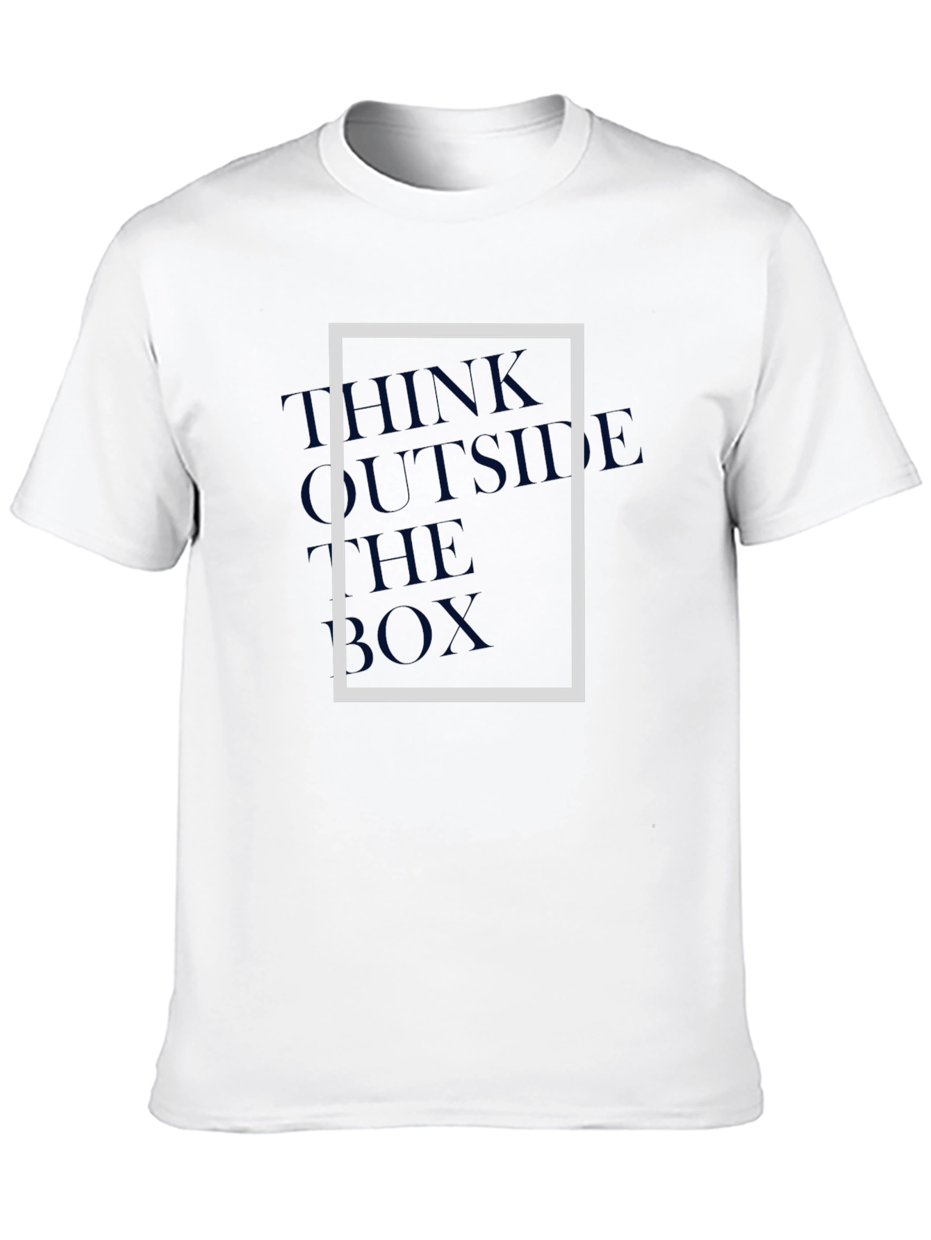 Think Outside the Box Graphic Tee - Modern Style