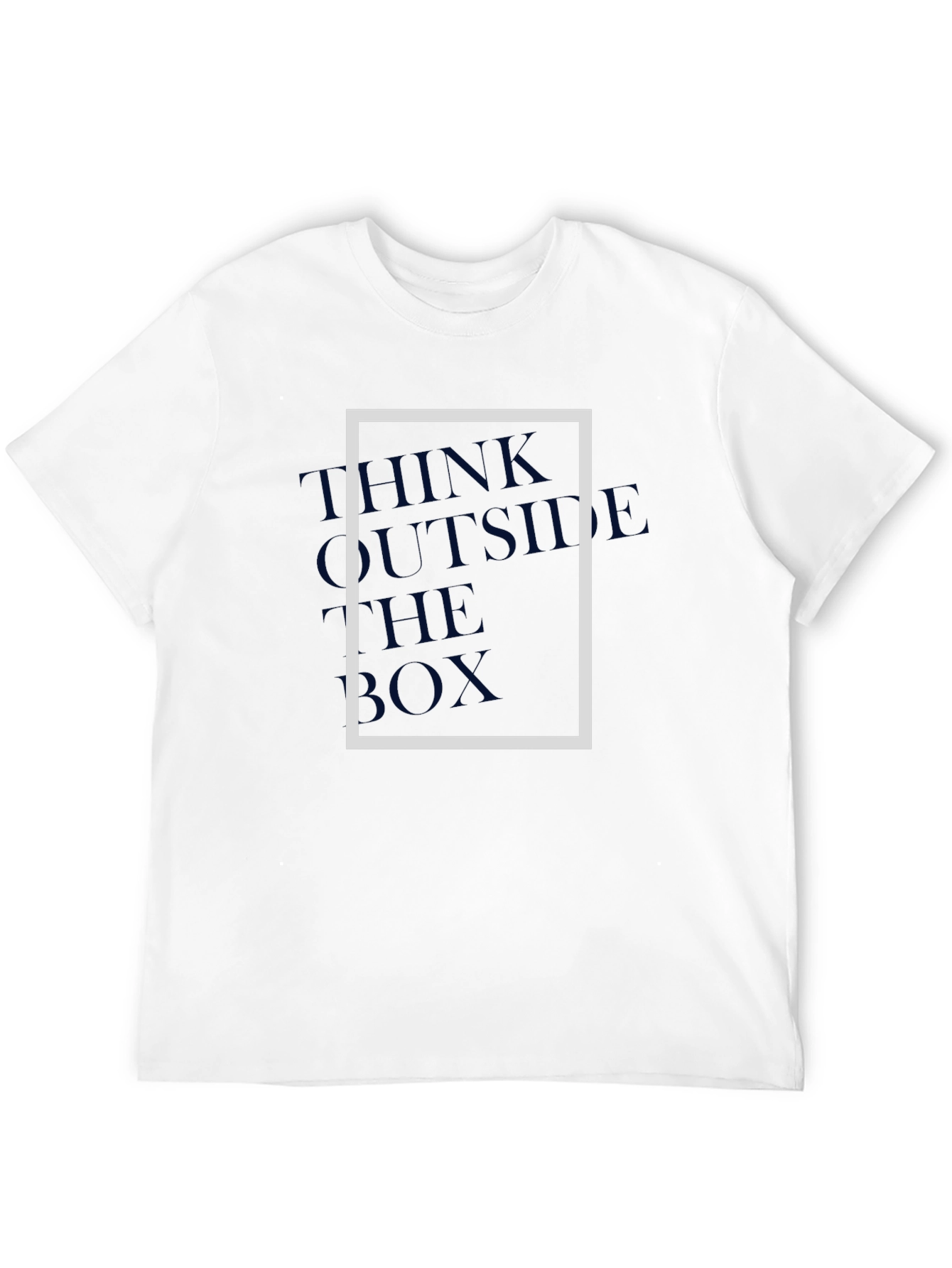 Think Outside the Box Graphic Tee - Modern Style