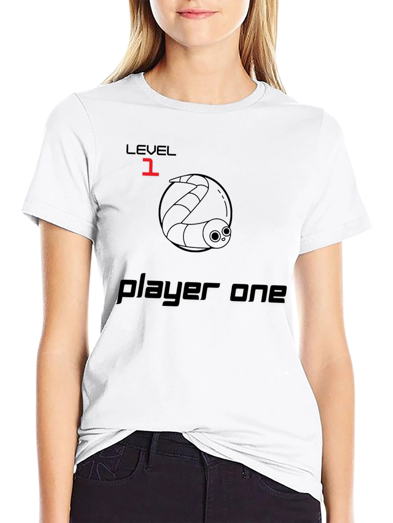 Level 1 Player One Black T-Shirt