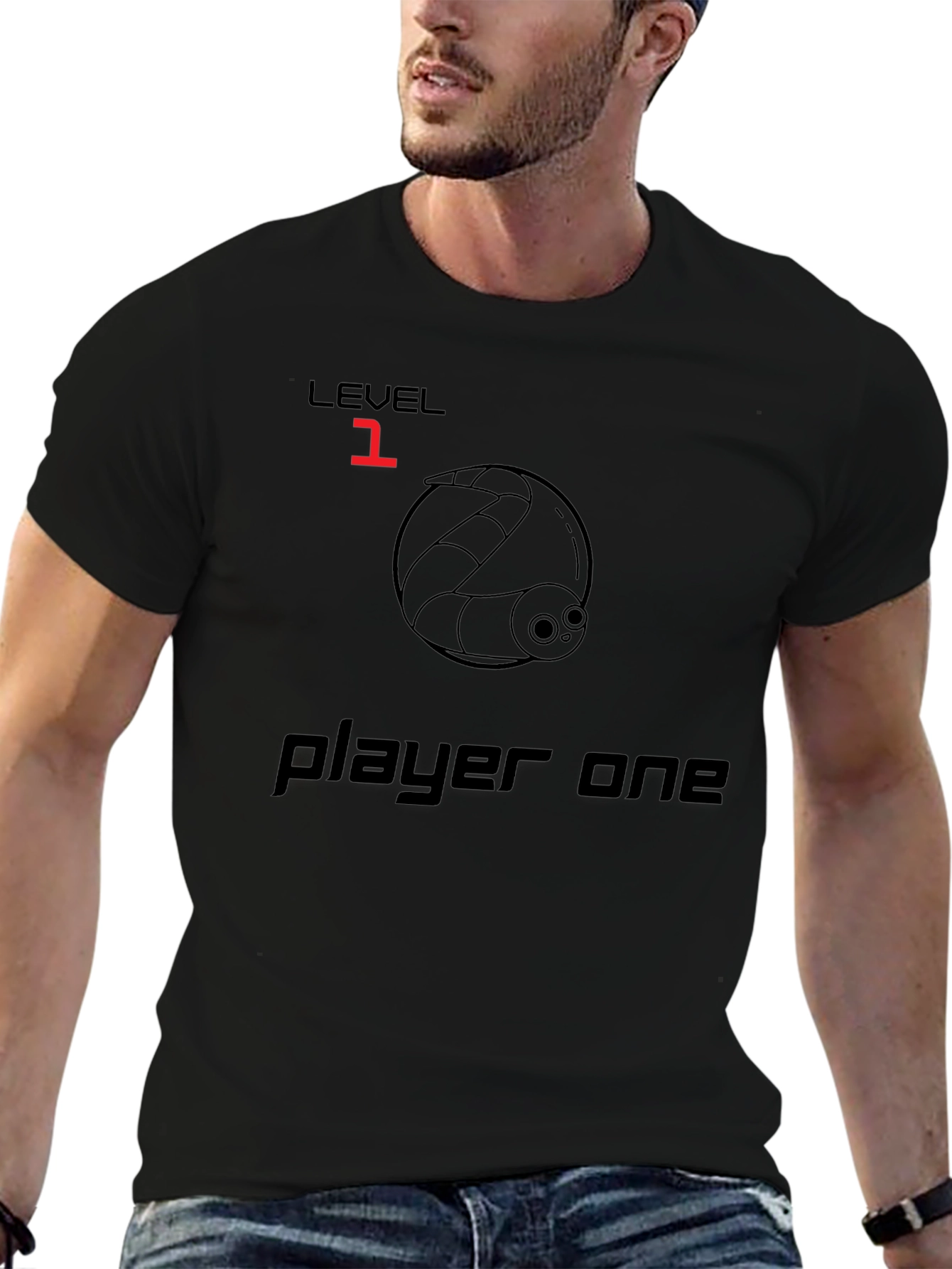 Level 1 Player One Black T-Shirt