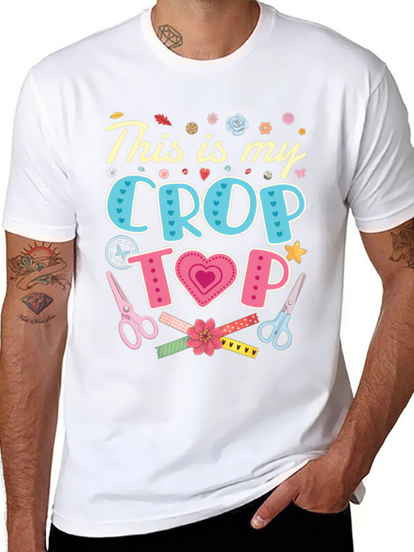 This is My Crop Top Crafting T-Shirt