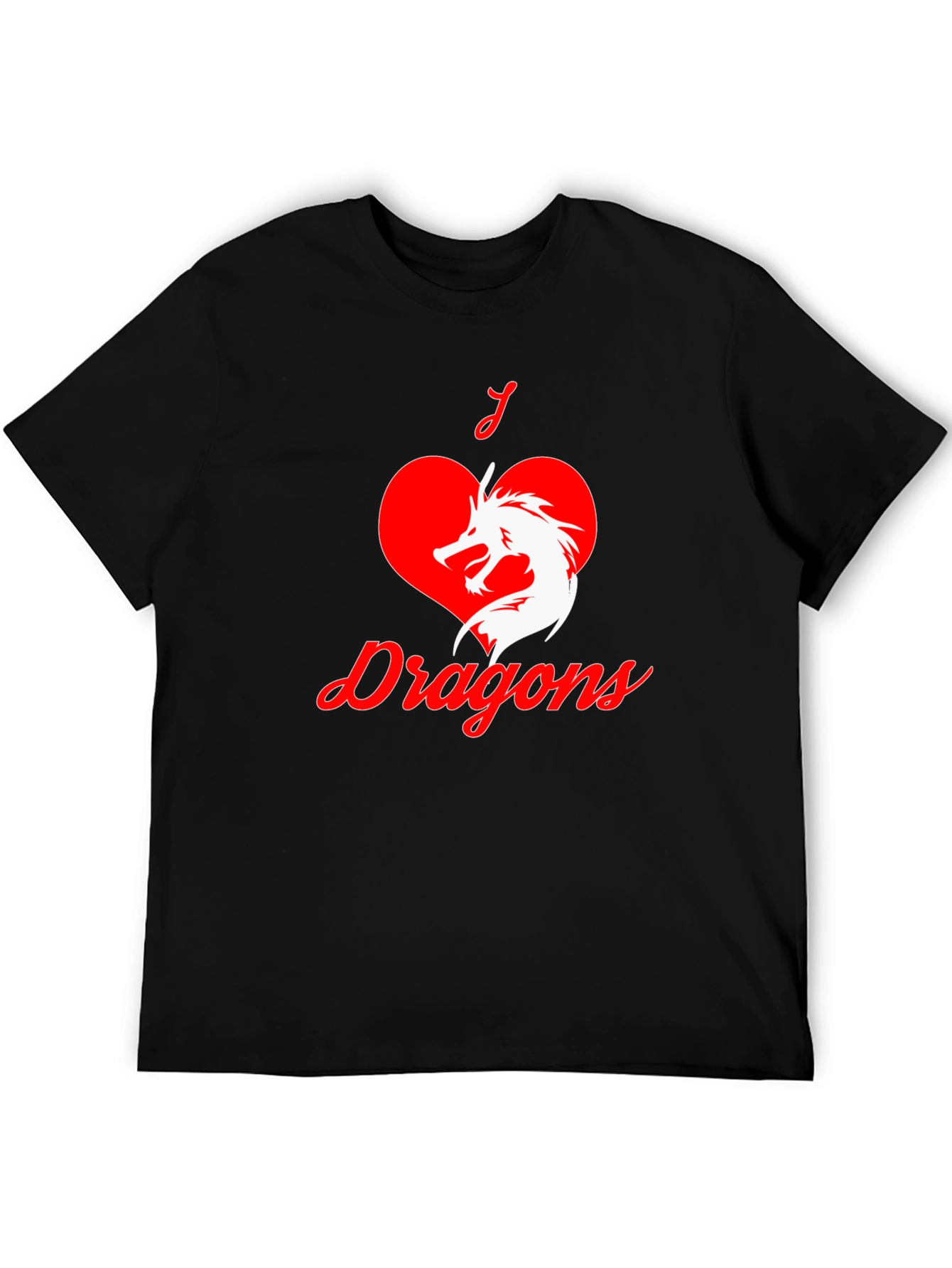 I Love Dragons Graphic T-Shirt