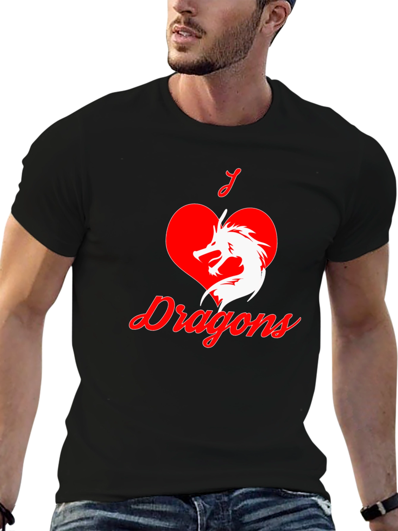 I Love Dragons Graphic T-Shirt